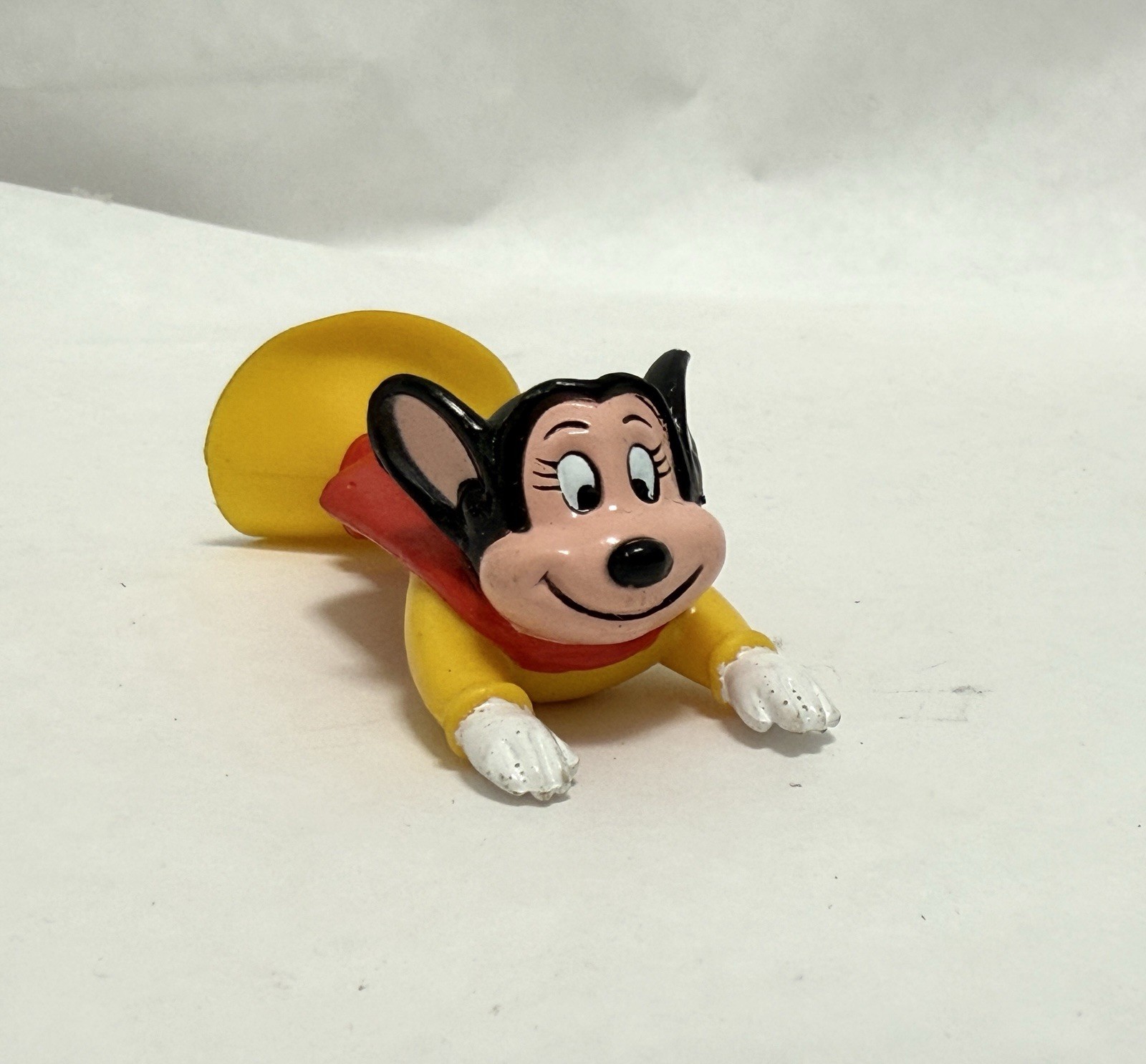 3 x Vintage 1989 Viacom Flying Mighty Mouse Suction Cup Toys 3″ Figures
