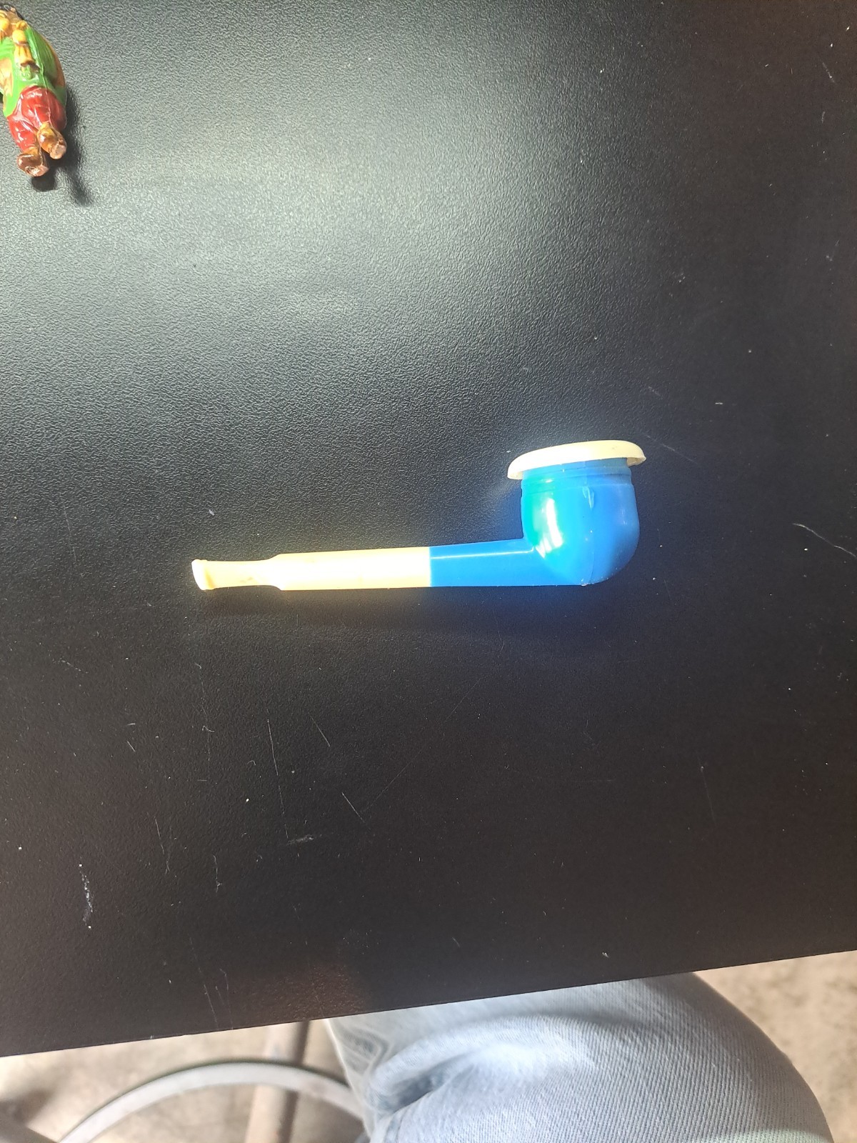 Vintage Plastic Soap Bubble Pipe Toy Red 1950’s, 60’s Retro Fun