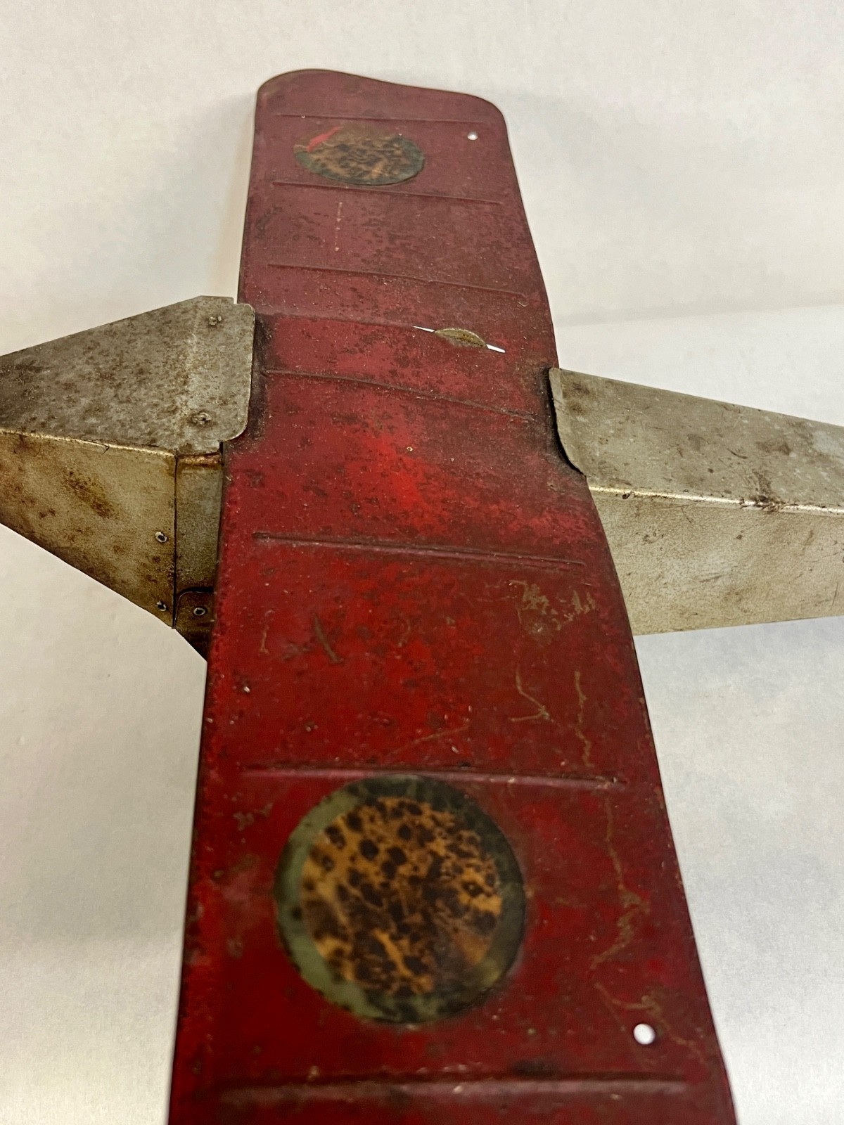 1928 American Flyer Empire Express Monoplane 550 Steel Airplane Pull Toy