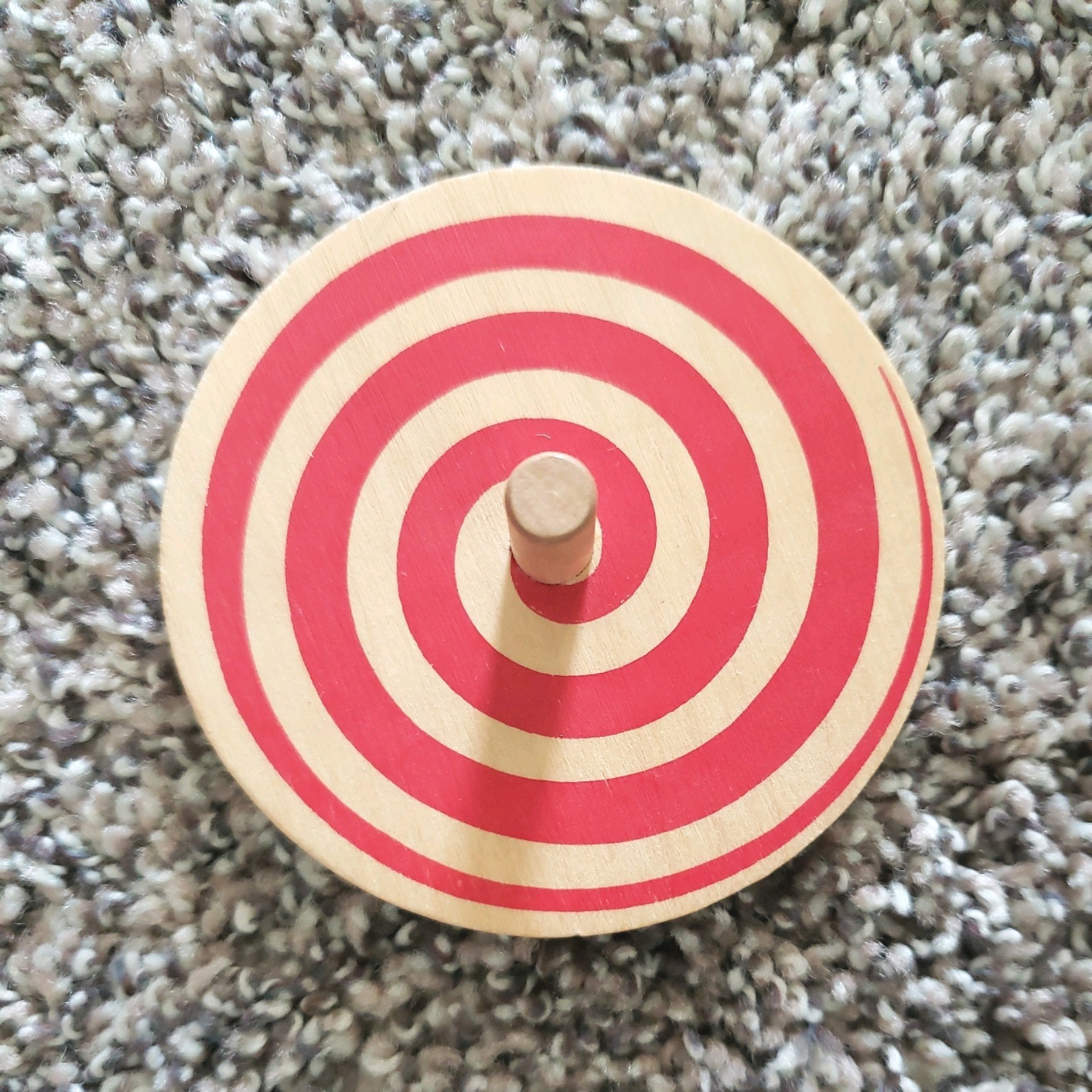 1986 TOYCRAFTER Whimsical Whirligig Wooden Spinning Spinner Top, Vintage