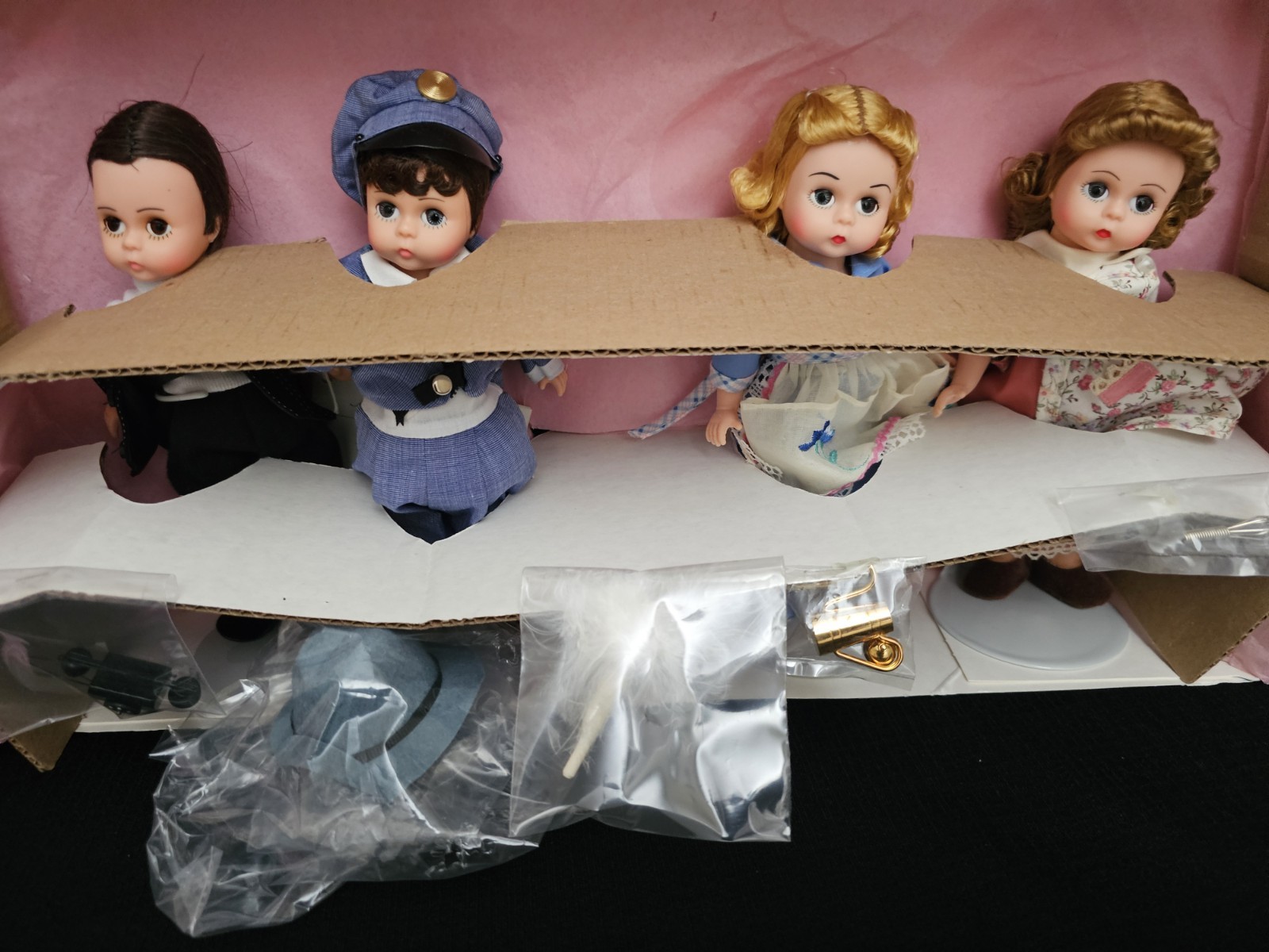 Vintage NIB Madame Alexander 8″ Dolls THE HONEYMOONERS Set 4 Dolls (Value $350)