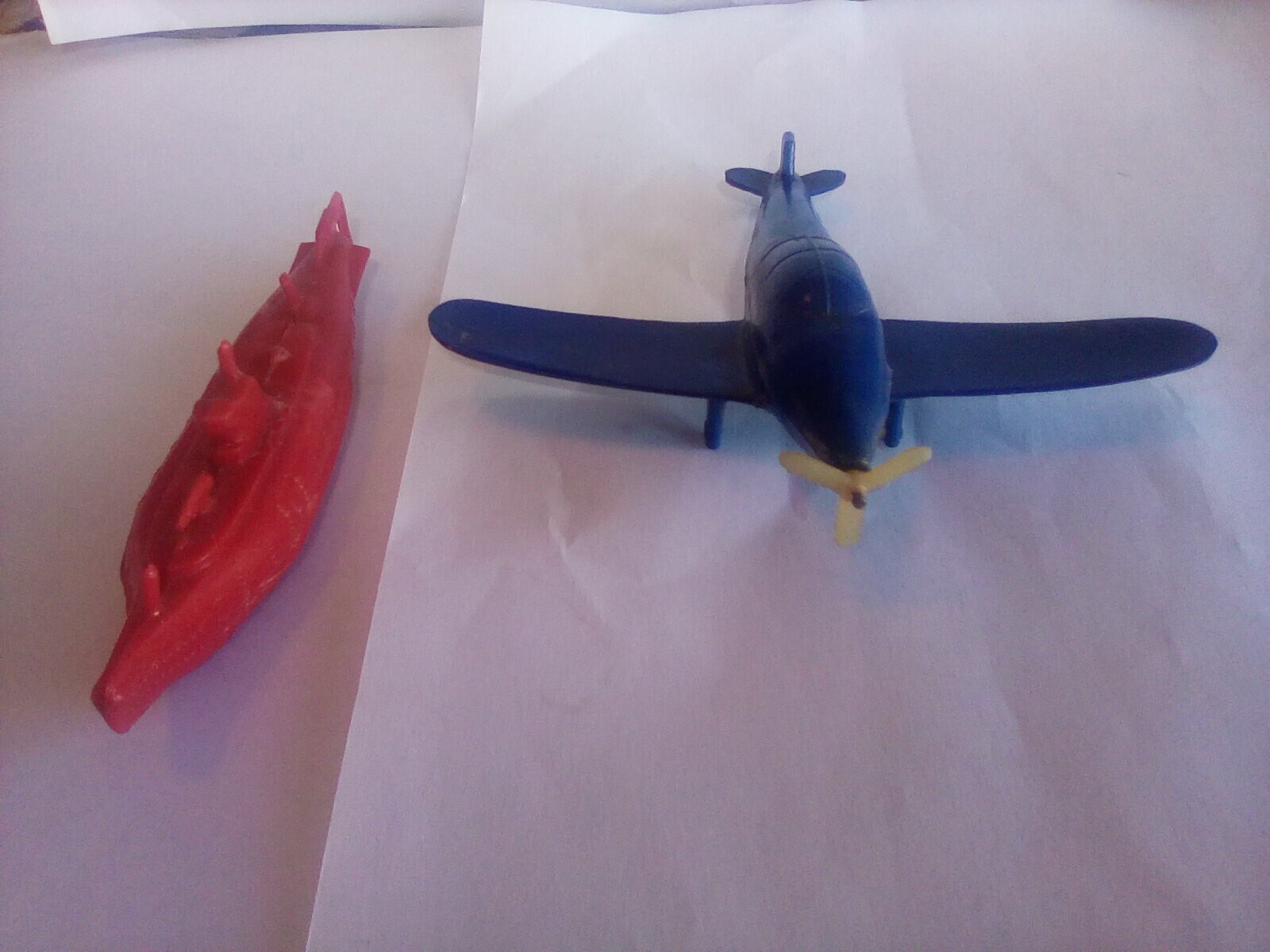 Vintage 1941 Dillon-Beck Wannatoy Toy Submarine & Airplane