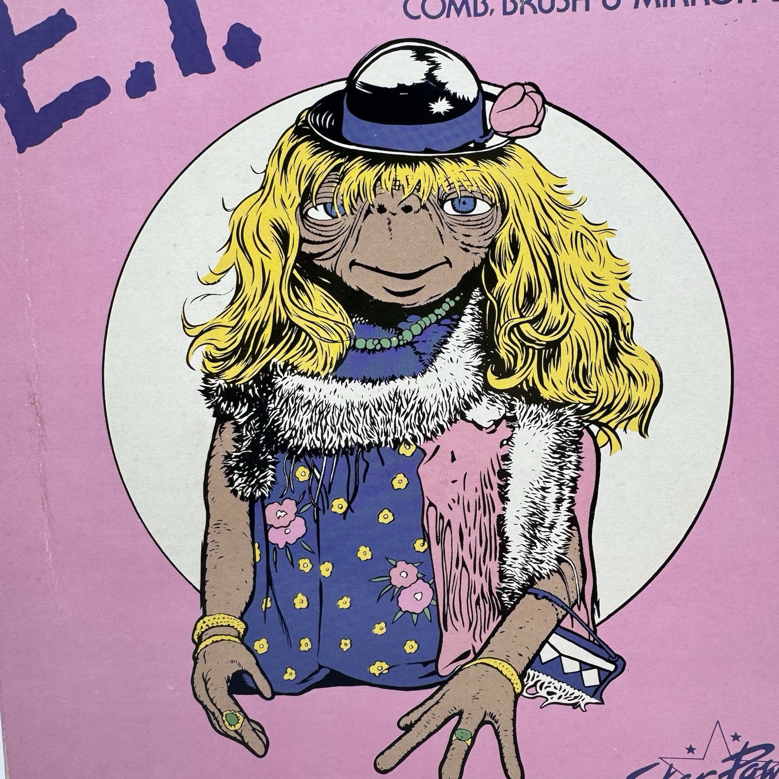 E.T. The Extraterrestrial Comb, Brush & Mirror Set in Box 1982 Universal Vintage
