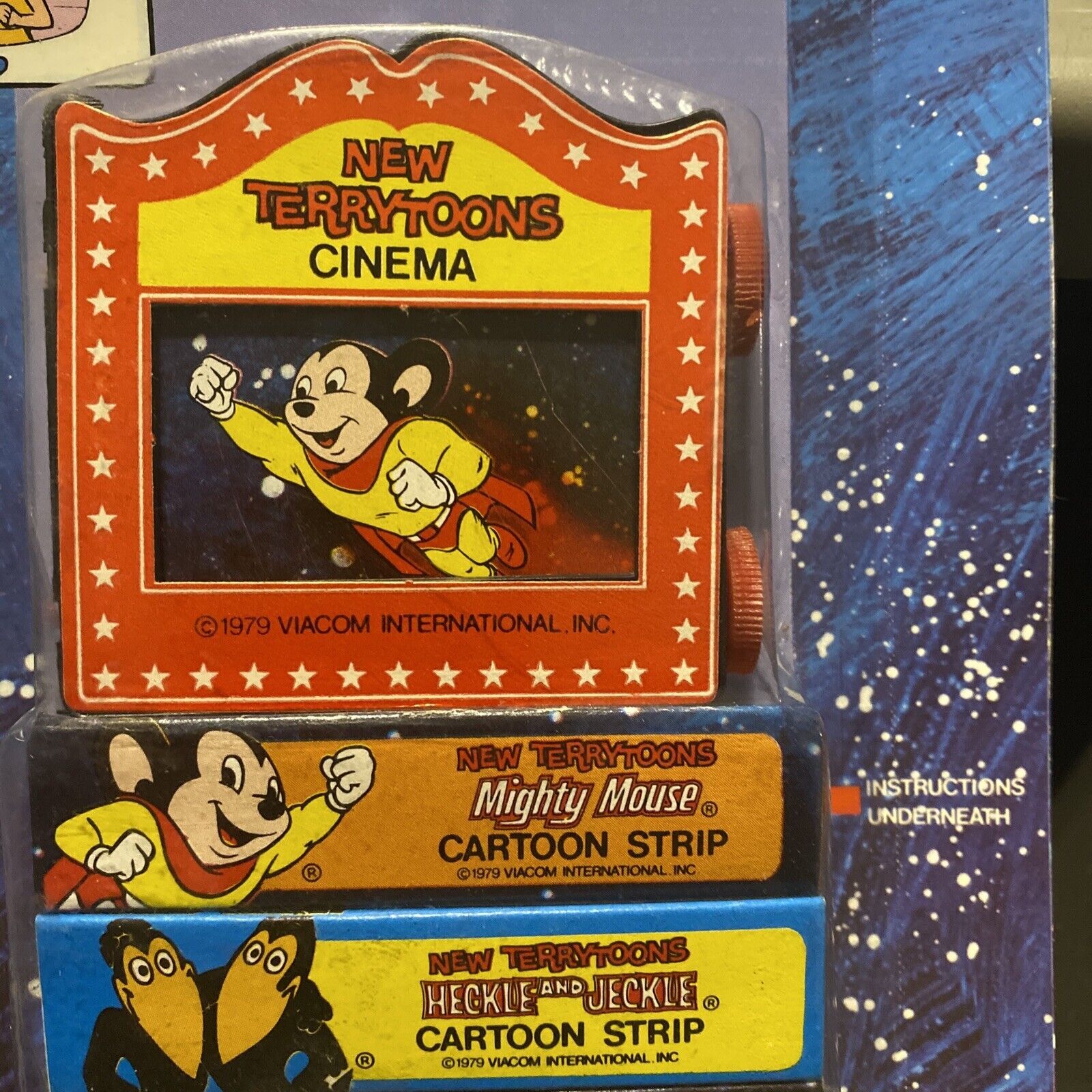1979 Viacom Mighty Mouse Tv Set New Terry Toons Cinema