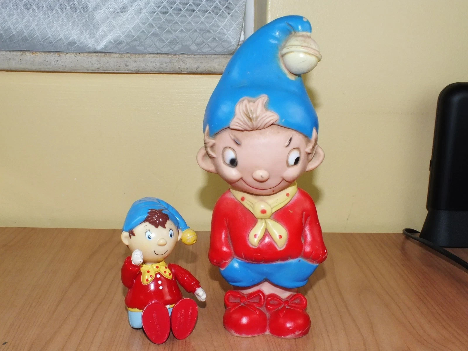 VINTAGE Combex Noddy Squeaky Toy 1970s / 60s + Golden Bear Noddy Collectable