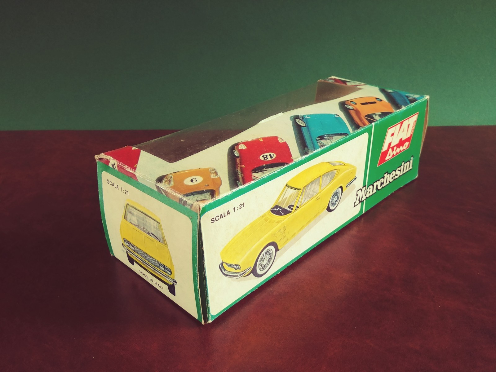 Scarce Marchesini Tin Friction Fiat Dino Coupe Tinplate w/ Or. Box