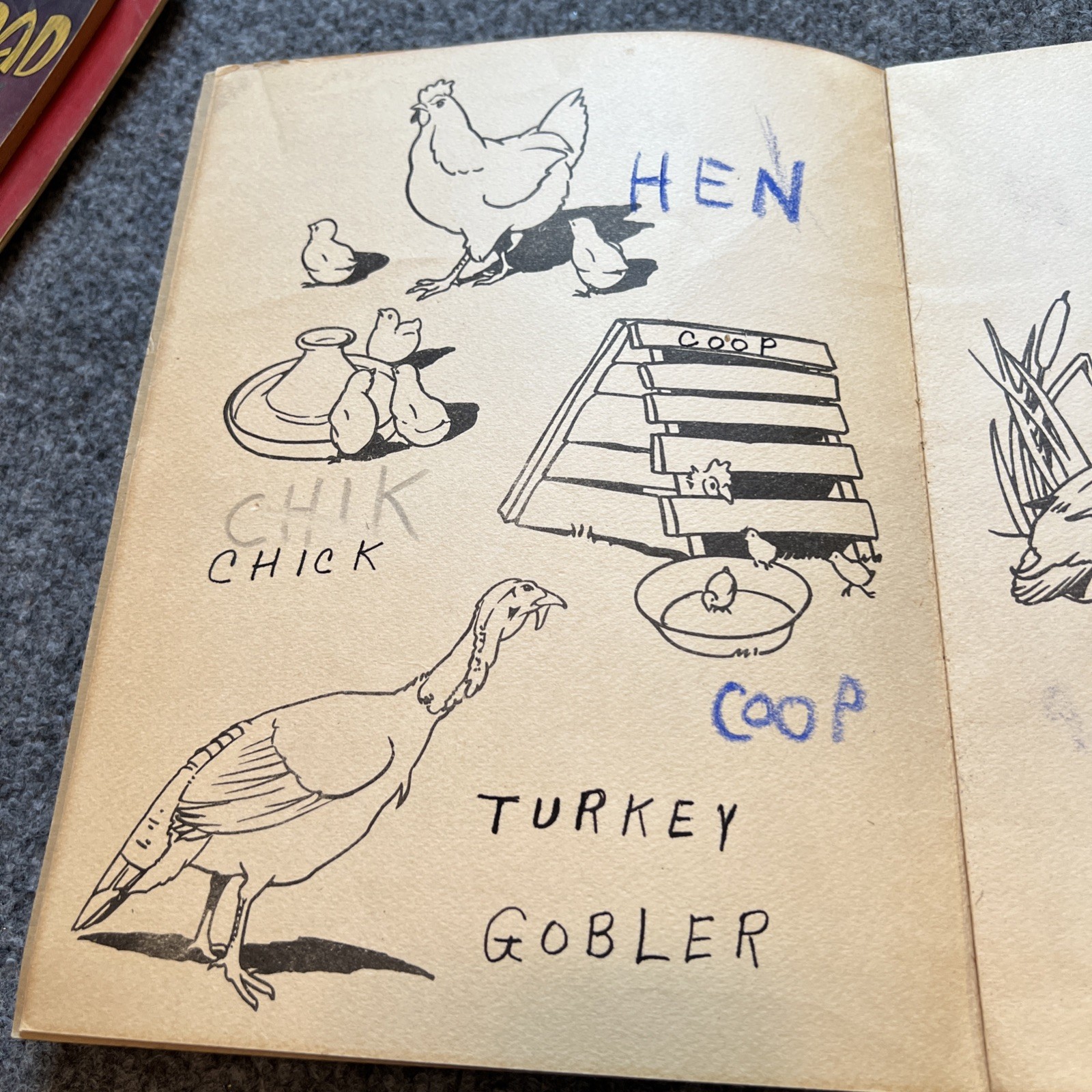Dandy Big Coloring Book Saalfield Publishing 1940 Children’s VTG Paper