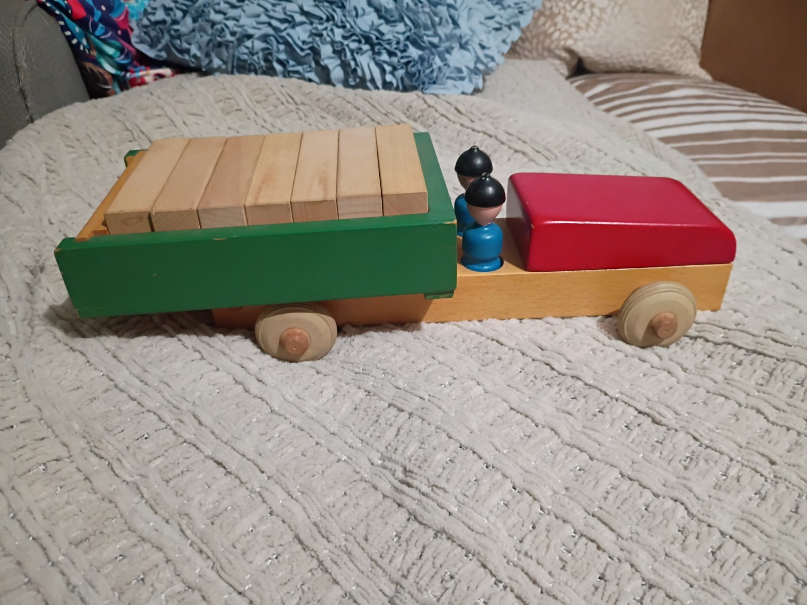 Title:Rare Vintage 1950s Kay Bojesen Wooden Dump Truck – 100% Complete