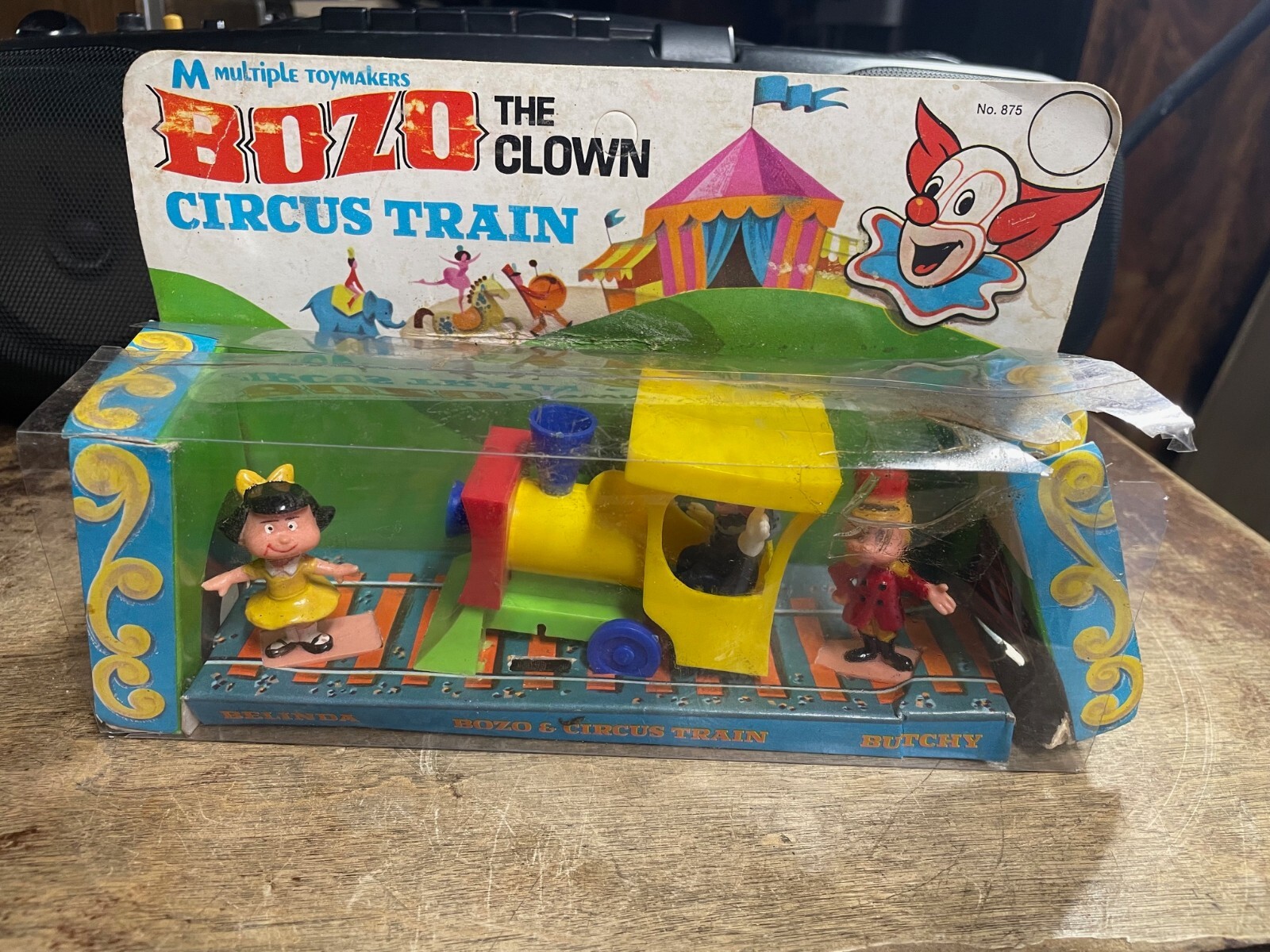 Bozo the Clown Circus Train No 875 Multiple Toymakers 1970