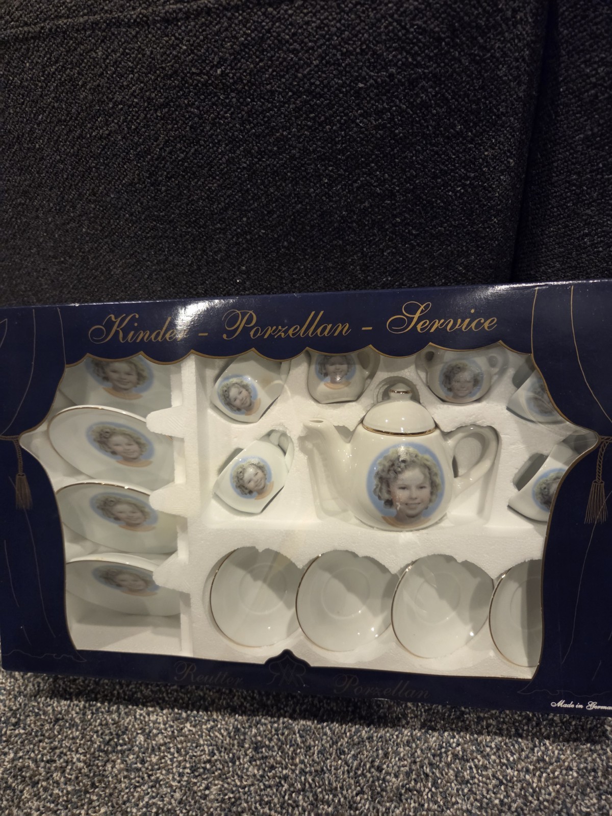 Shirley temple Tea set Porcelain service Made in germany Kinder New Old Stock