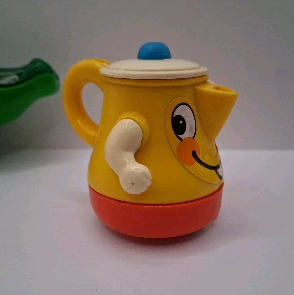 Vintage Tomy Wind Up Toys Lot Of 3 – Alligator, Seal, Teapot