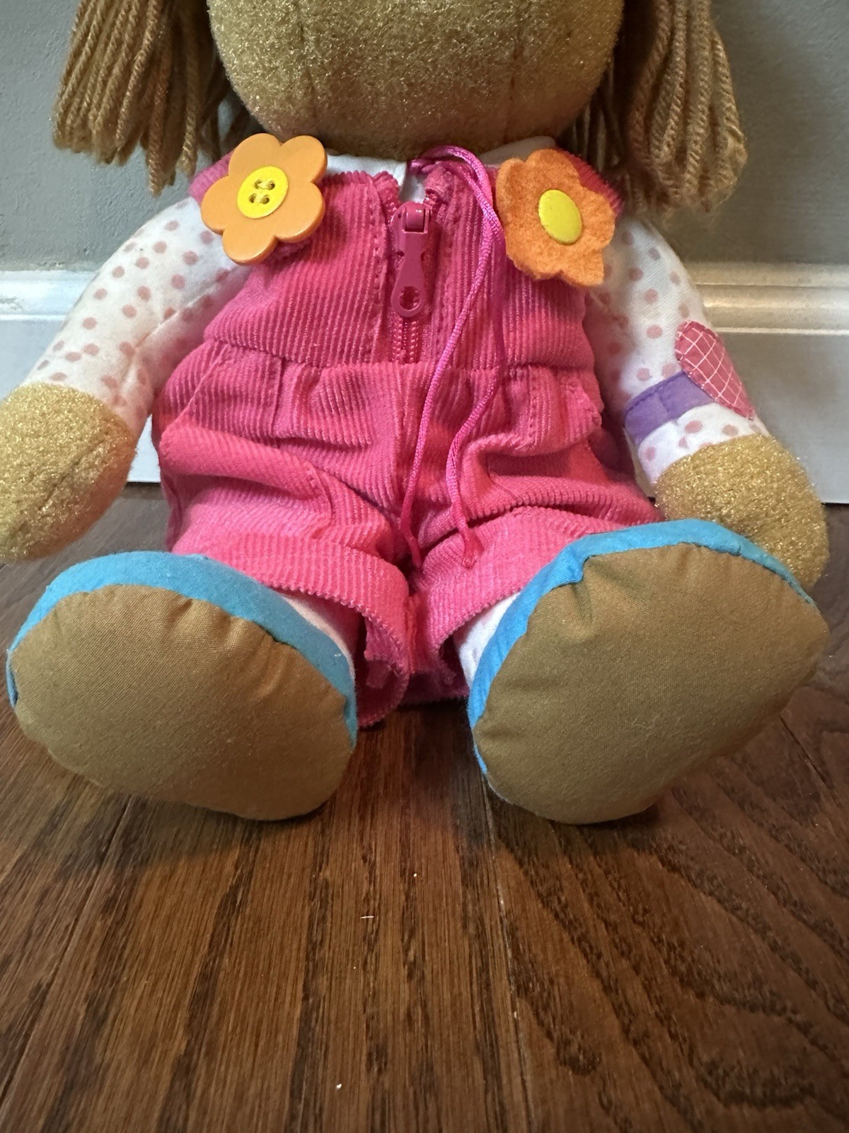Playskool Arthur Dress Me D.W. 12″ Plush Stuffed Doll 1996 Marc Brown PBS Pink
