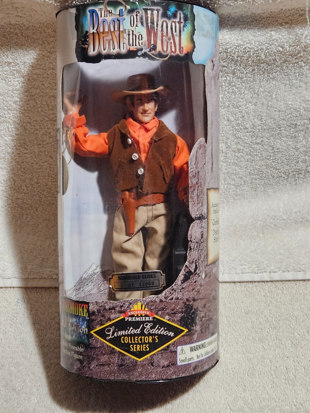 Best Of The West GUNSMOKE Matt Dillon Cowboy Figure Limited Edition! NEW IN BOX!