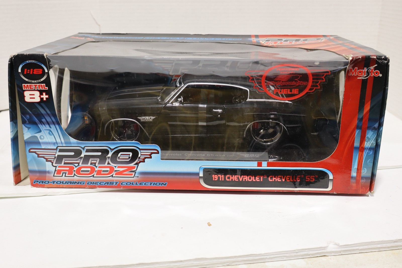 Maisto Pro Rodz 1971 Chevrolet Chevelle SS 454 1:18 Diecast Black NEW/BOX WEAR
