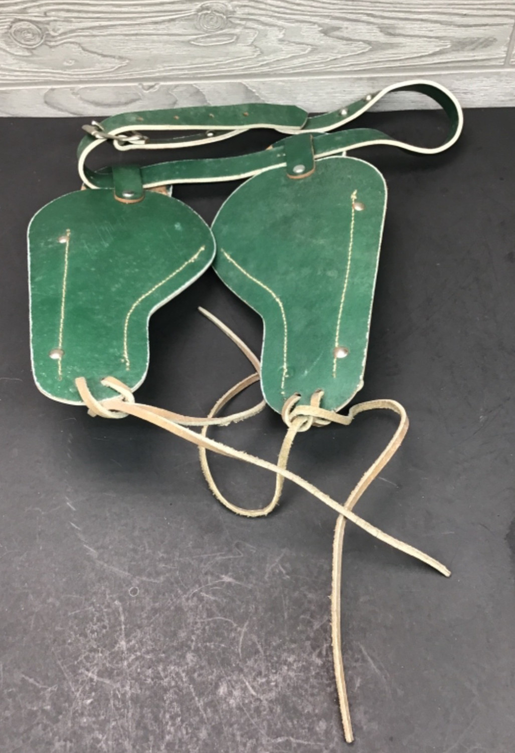 Rare!! Kilgore Eagle Toy Cap Gun Double Holster Set Green W/ Original Box