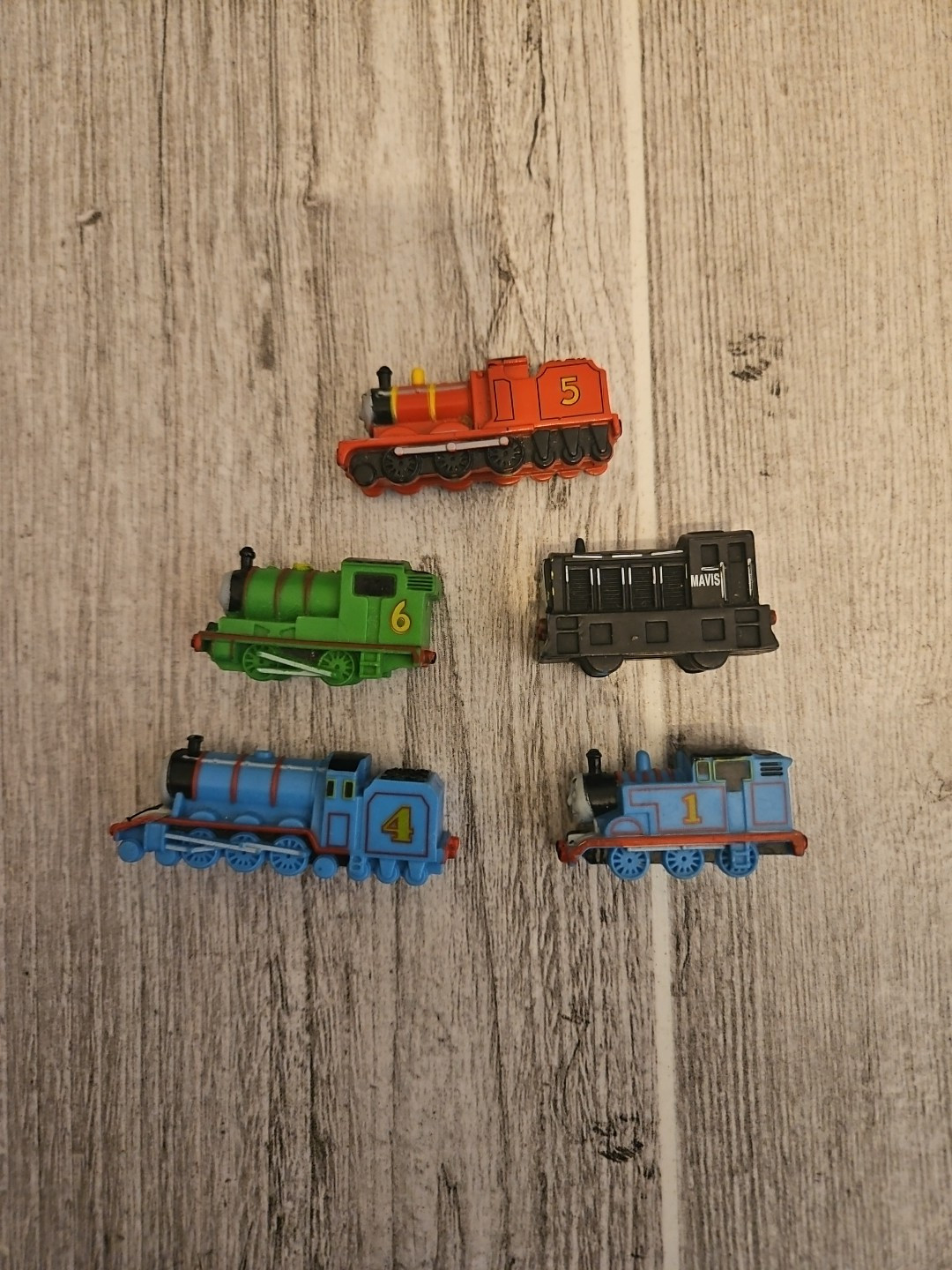 Thomas The Tank Britt Allcroft 1984 Rubber. Toy Bundle X 10 Cake Topper