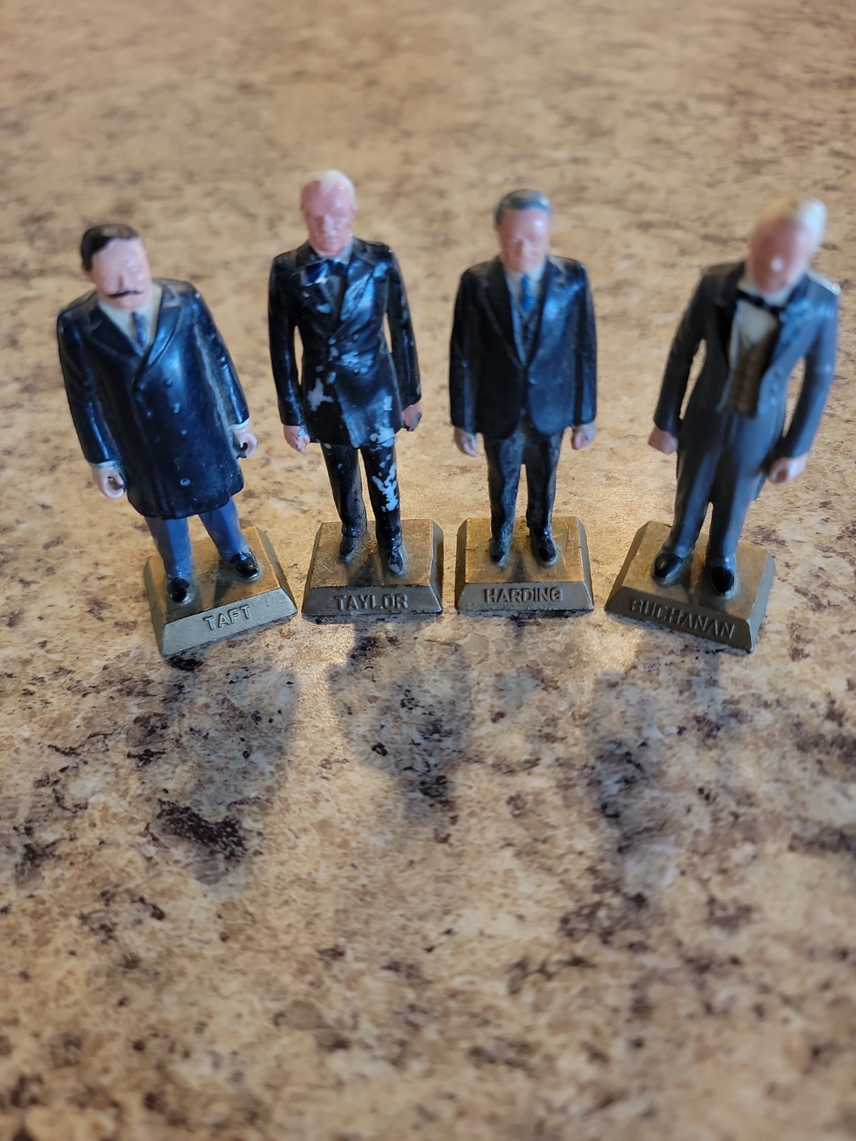 MARX Toys President 1960s Figure 2.75″ Tall Lot of (4)