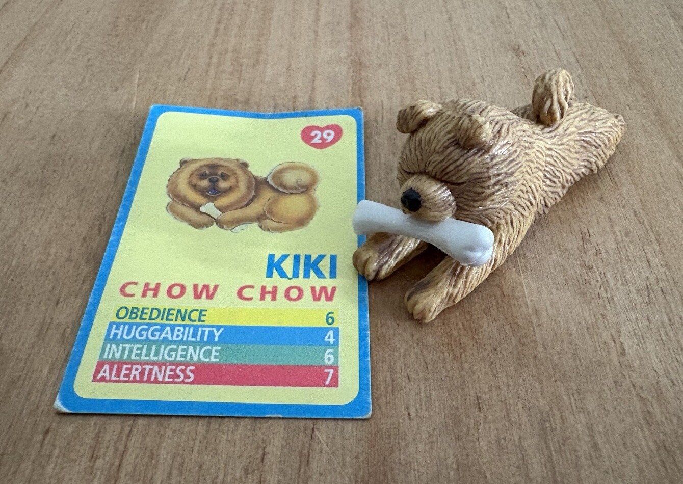 Vintage Collectible 90s Puppy In My Pocket #29 Kiki the Chow Chow + ID Card