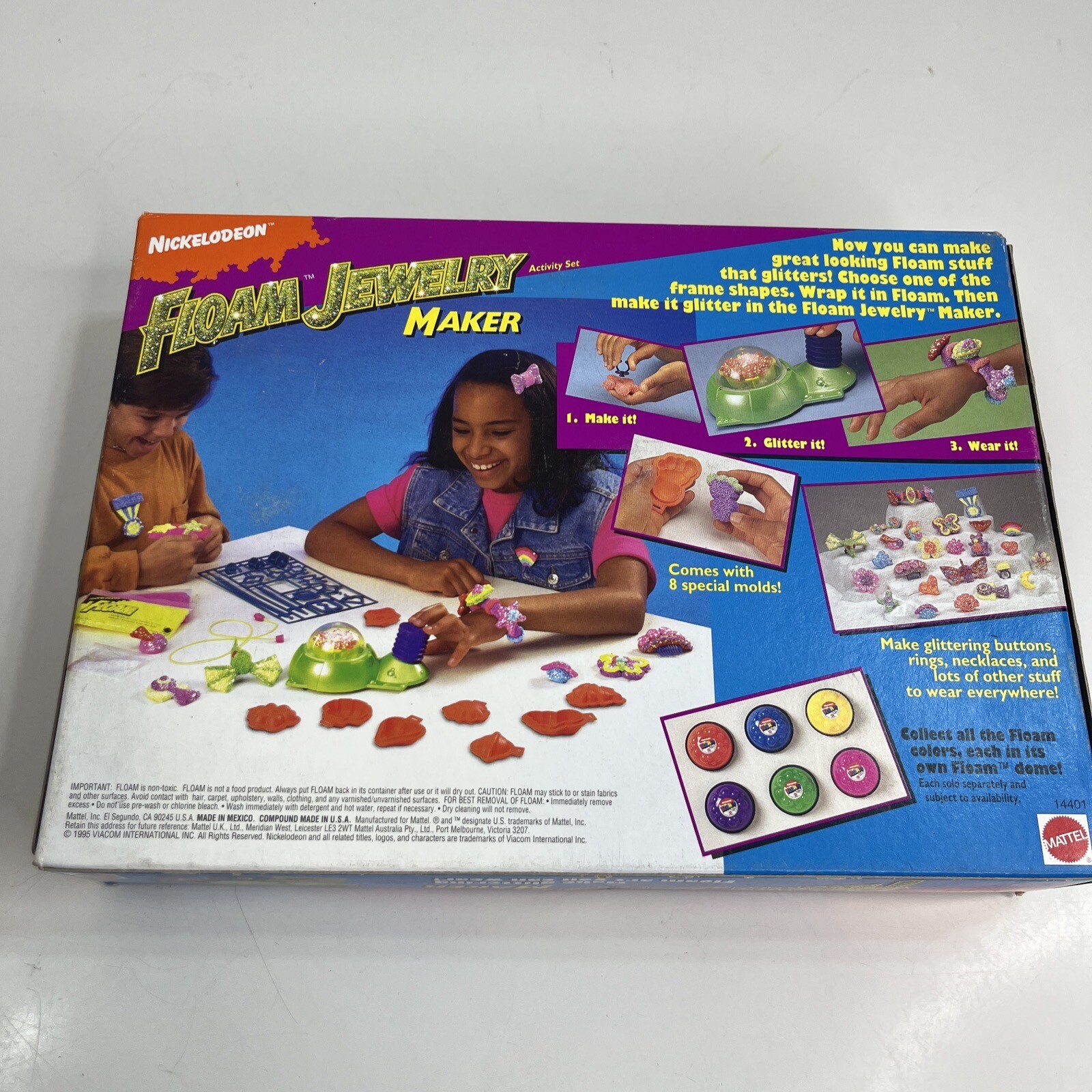 New Nickelodeon Floam Jewelry Maker Vintage 1990s Nick For Kids Floam Foam Art
