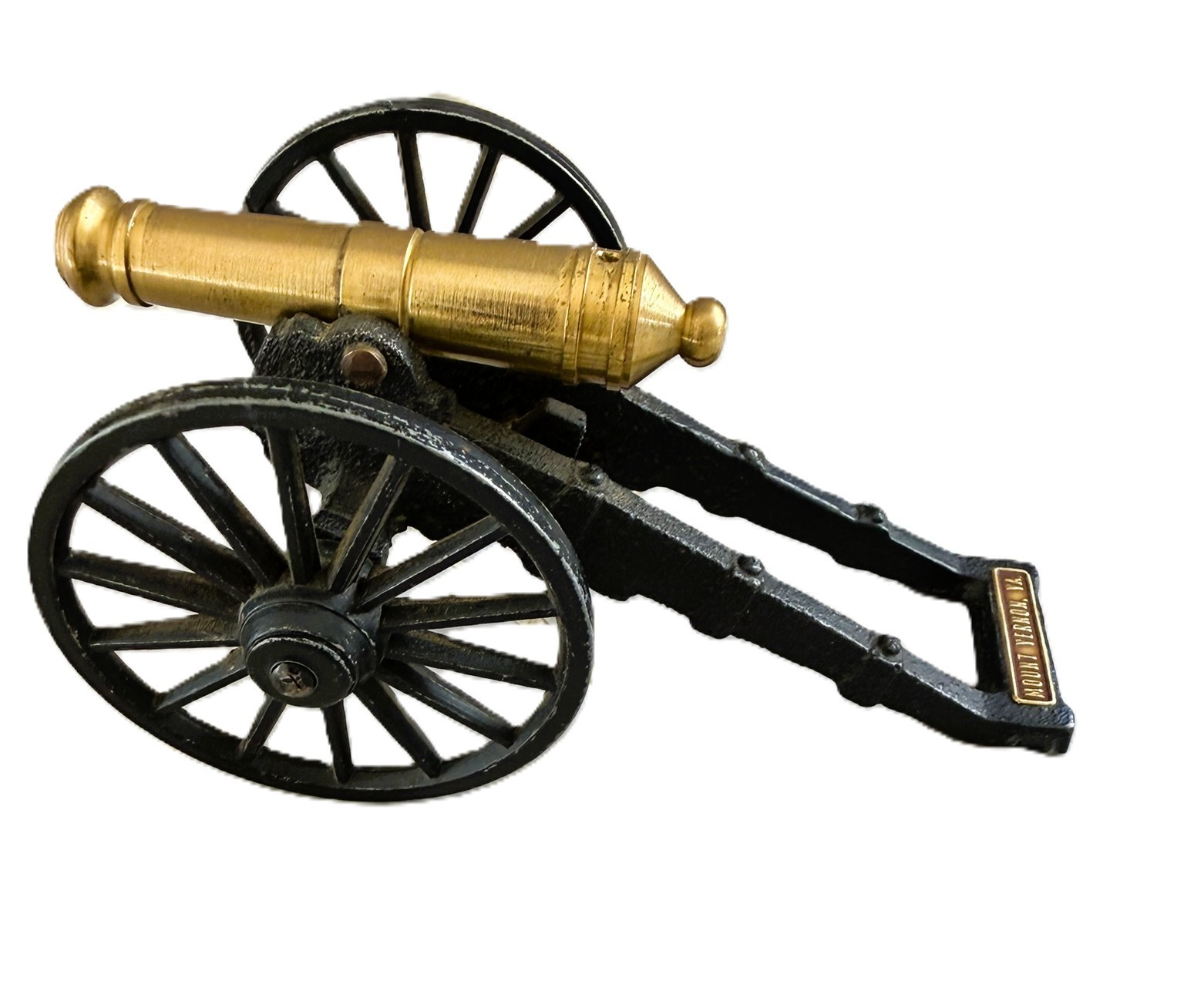 5″ Cast Iron Revolutionary War American 6 Pounder Adjustable Cannon Mt Vernon