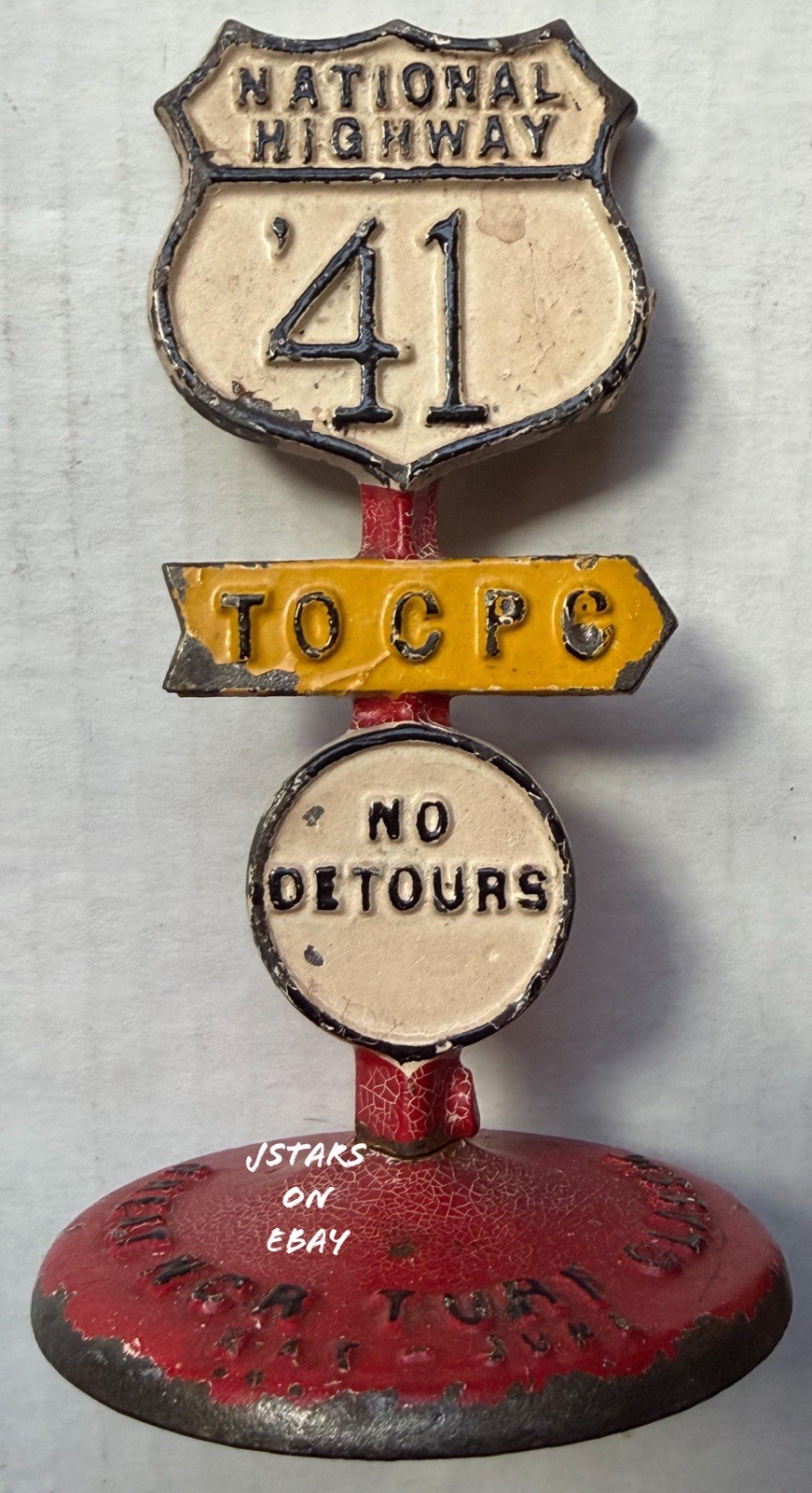 1941 NATIONAL CASH REGISTER COMPANY CONVENTION ARCADE CAST IRON TOY SALES AWARD