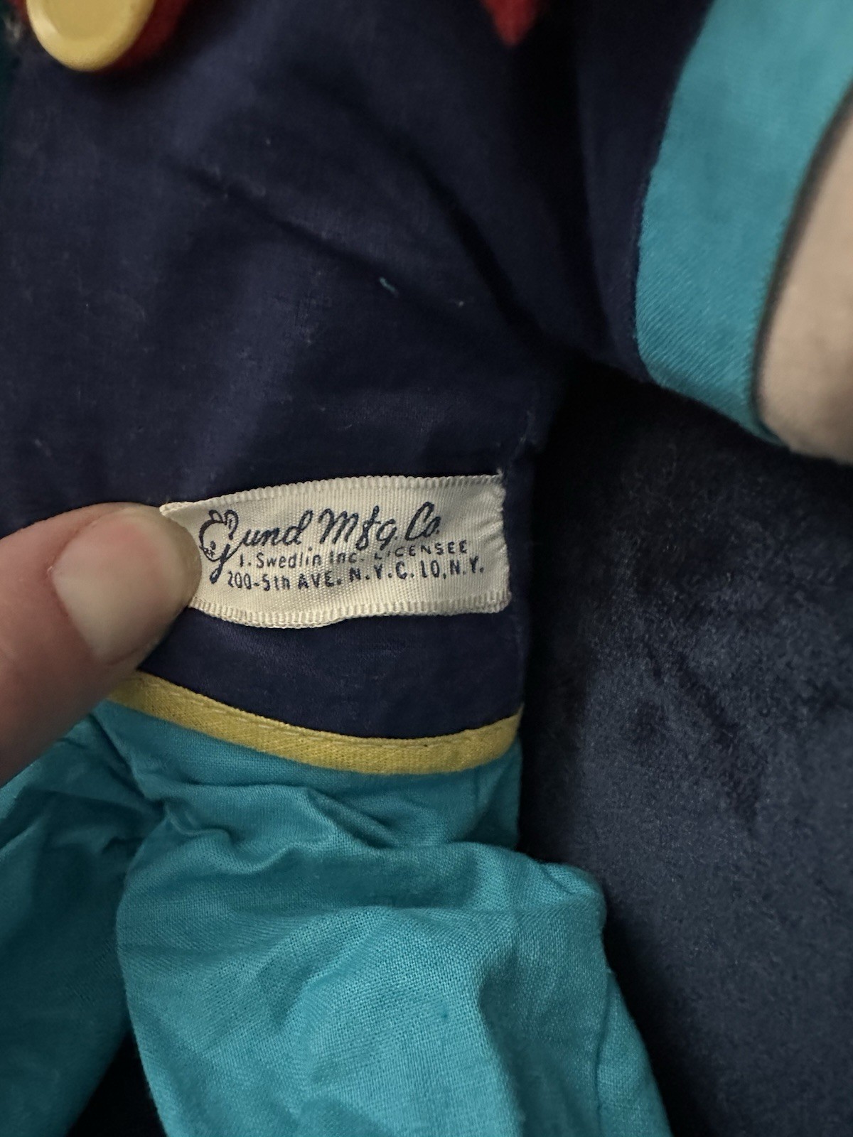 Vintage Popeye Doll Rubber Face Cloth Body Gund 1950’s Cartoon Collectible