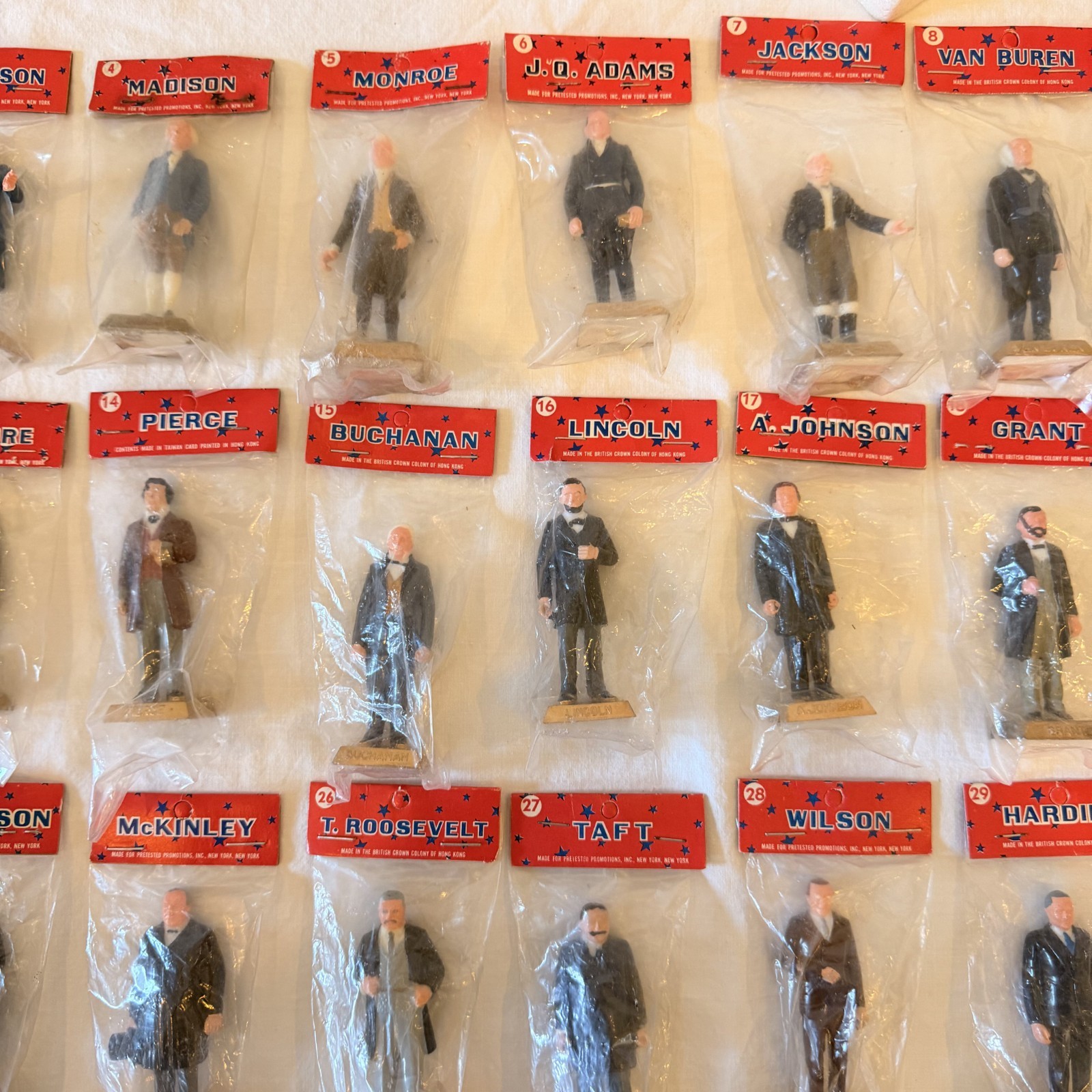 1960’s Vintage Marx USA Presidents Complete Set 1–37 Factory Sealed w/ Stand