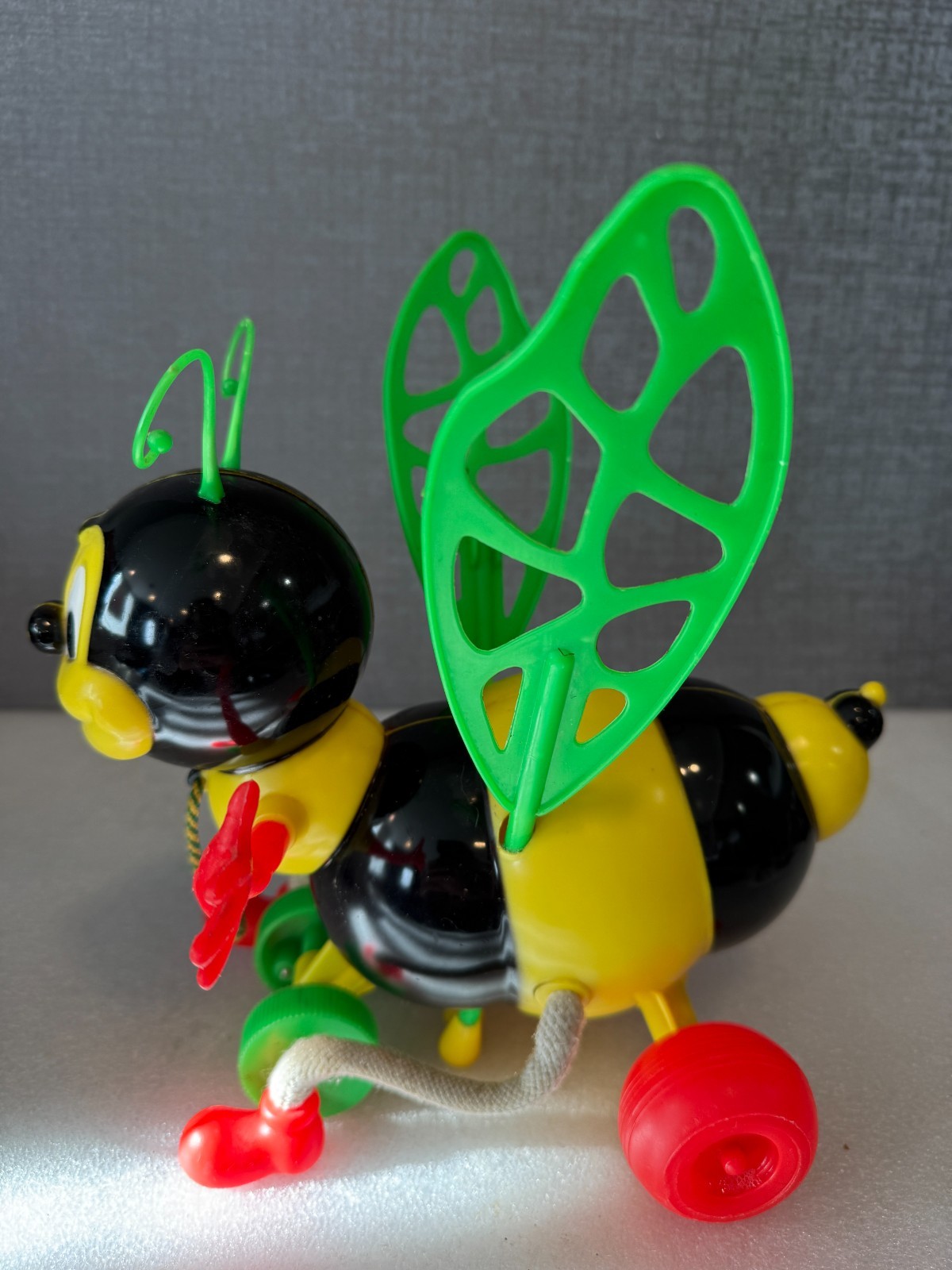 Vintage Kusan Kids Youth Bee Pull Toy 1960’s