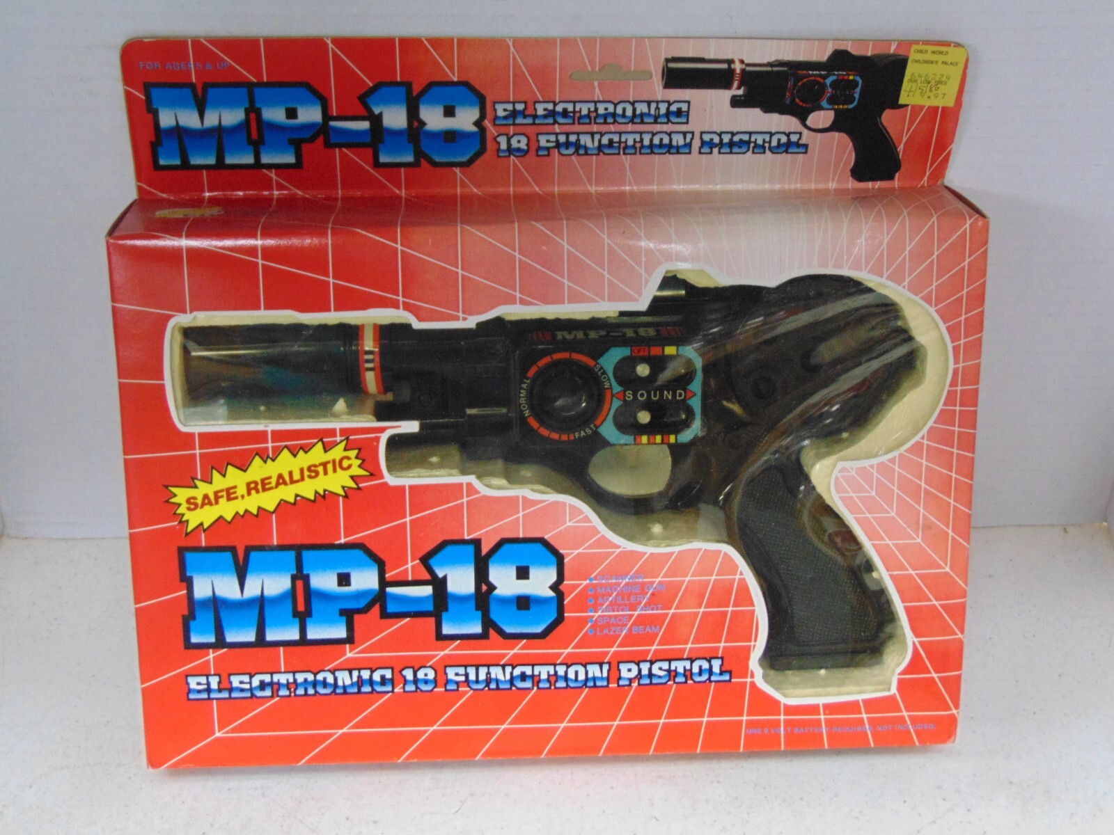 ROYAL CONDOR No. 2008 18 function Lazer Beam Multi Sound Toy Space Pistol RARE