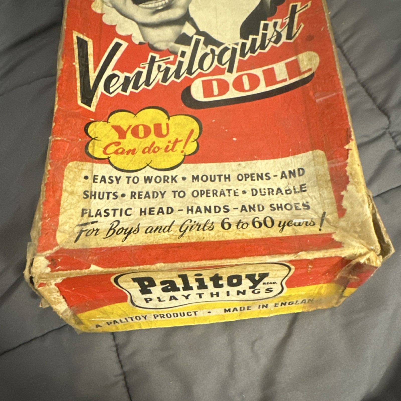 Palitoy Archie Andrews Ventriloquist Doll Vintage with Box Age Level 6-60 Years