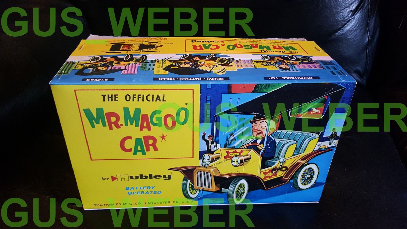 1961 Japan Hubley Mr Magoo Car BOX reproduction