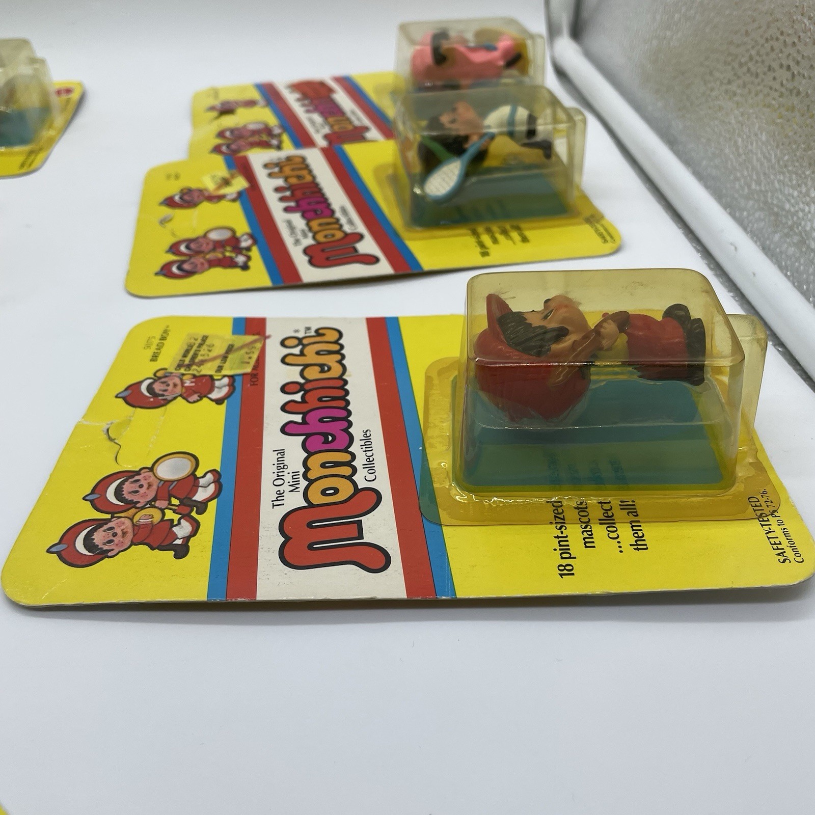 11 VINTAGE 1980 Mattel Monchhichi Mini Figures MOC Lot Sekiguchi Rare 80s