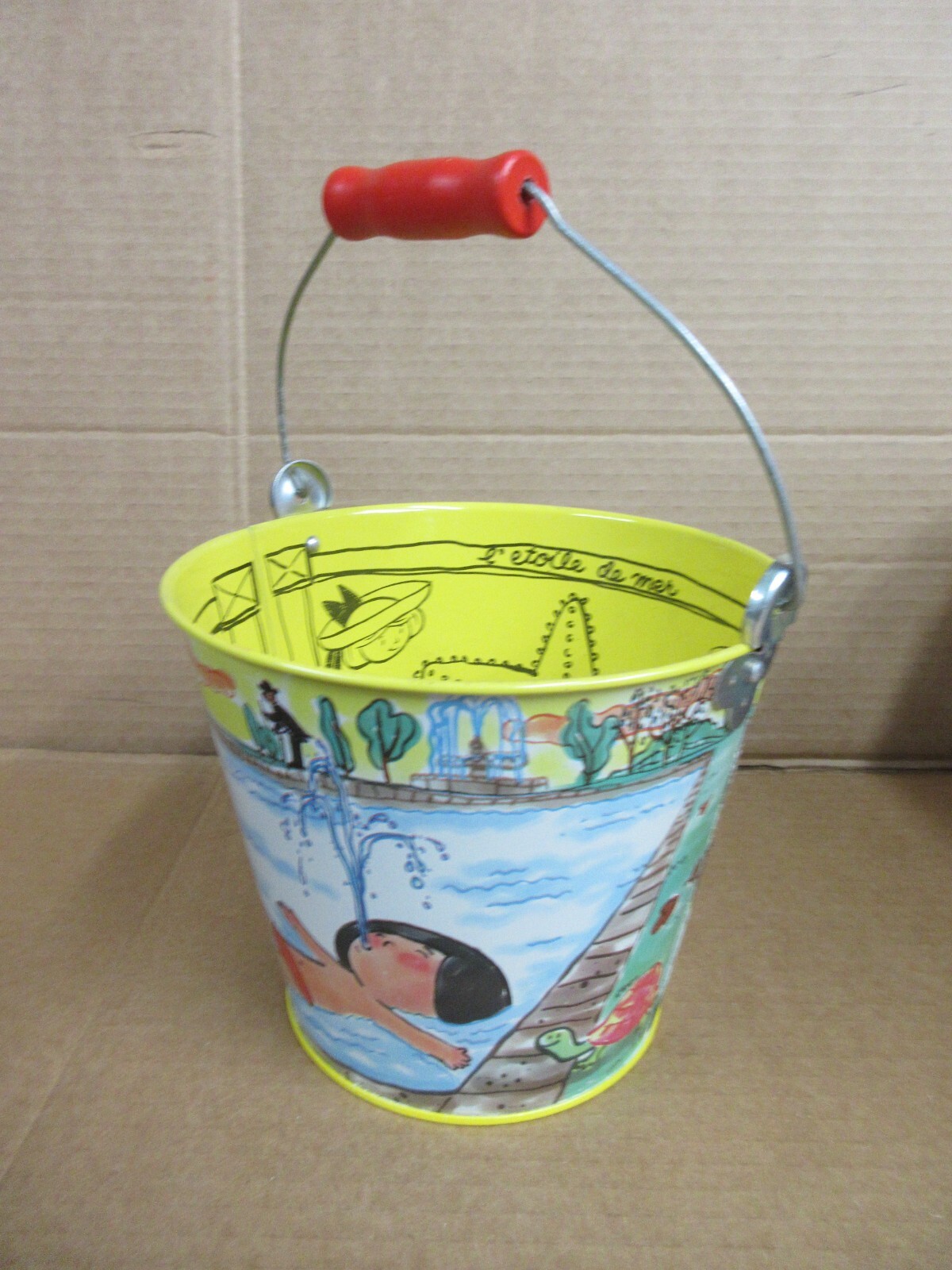 Vintage Madeline Schylling Tin Pail Sand Bucket 1997 6
