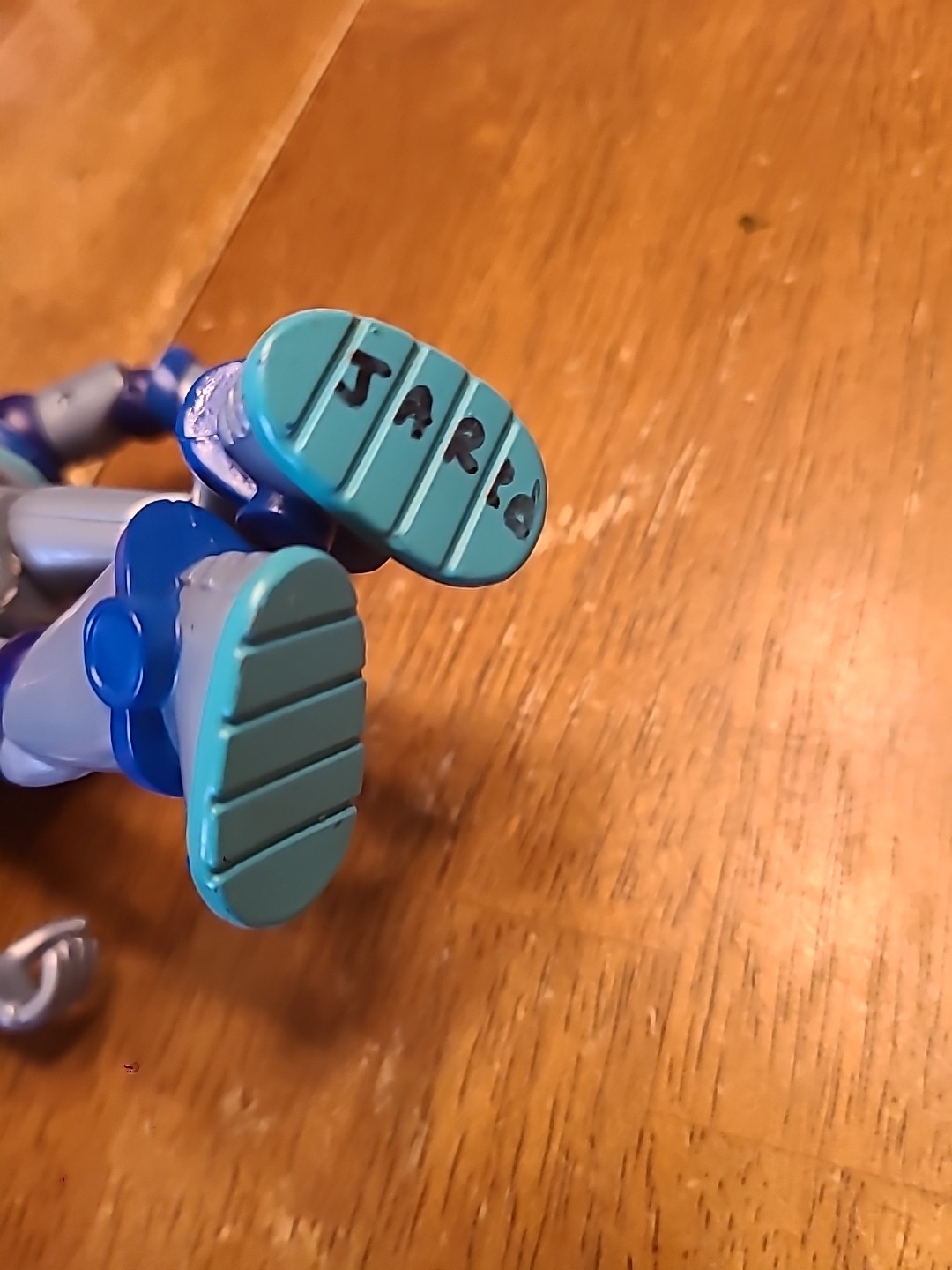 Disney Pixar Rare Vintage Buzz Lightyear Blue Aqua Gray Figurine Toy 5″