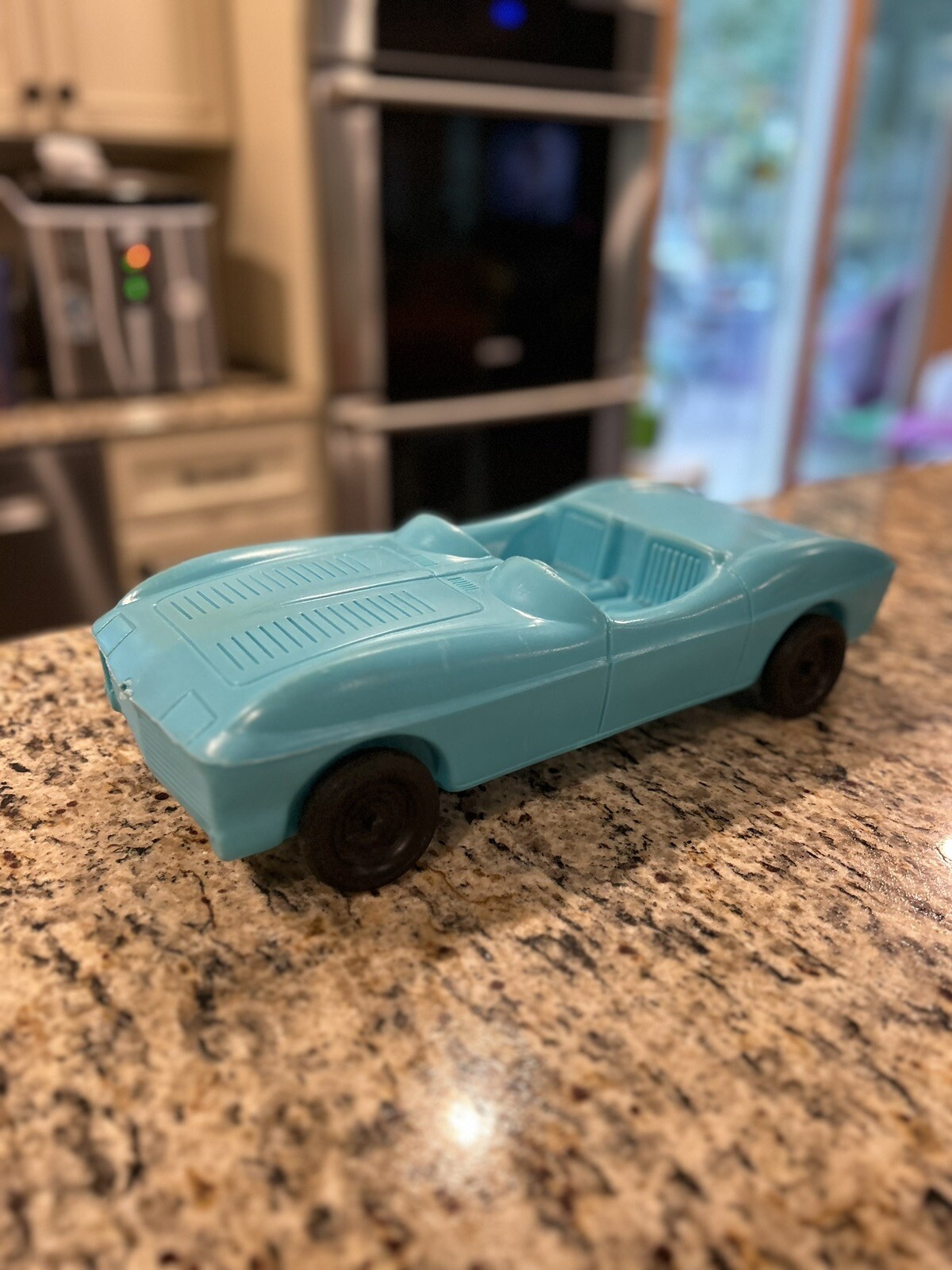 Rare “IRWIN 1964” Vintage Barbie Large Size Car Mattel Blue Teal Aqua Plastic