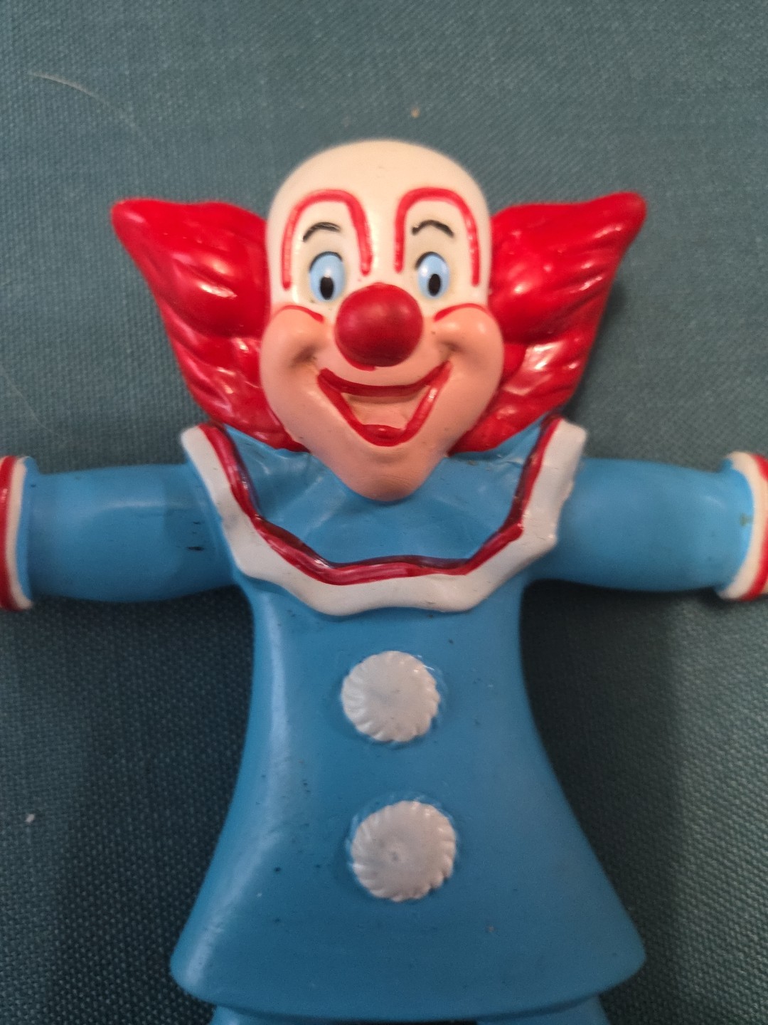 Vintage JESCO 1987 Bozo The Clown Bendable Toy, LARRY HARMON PIC.