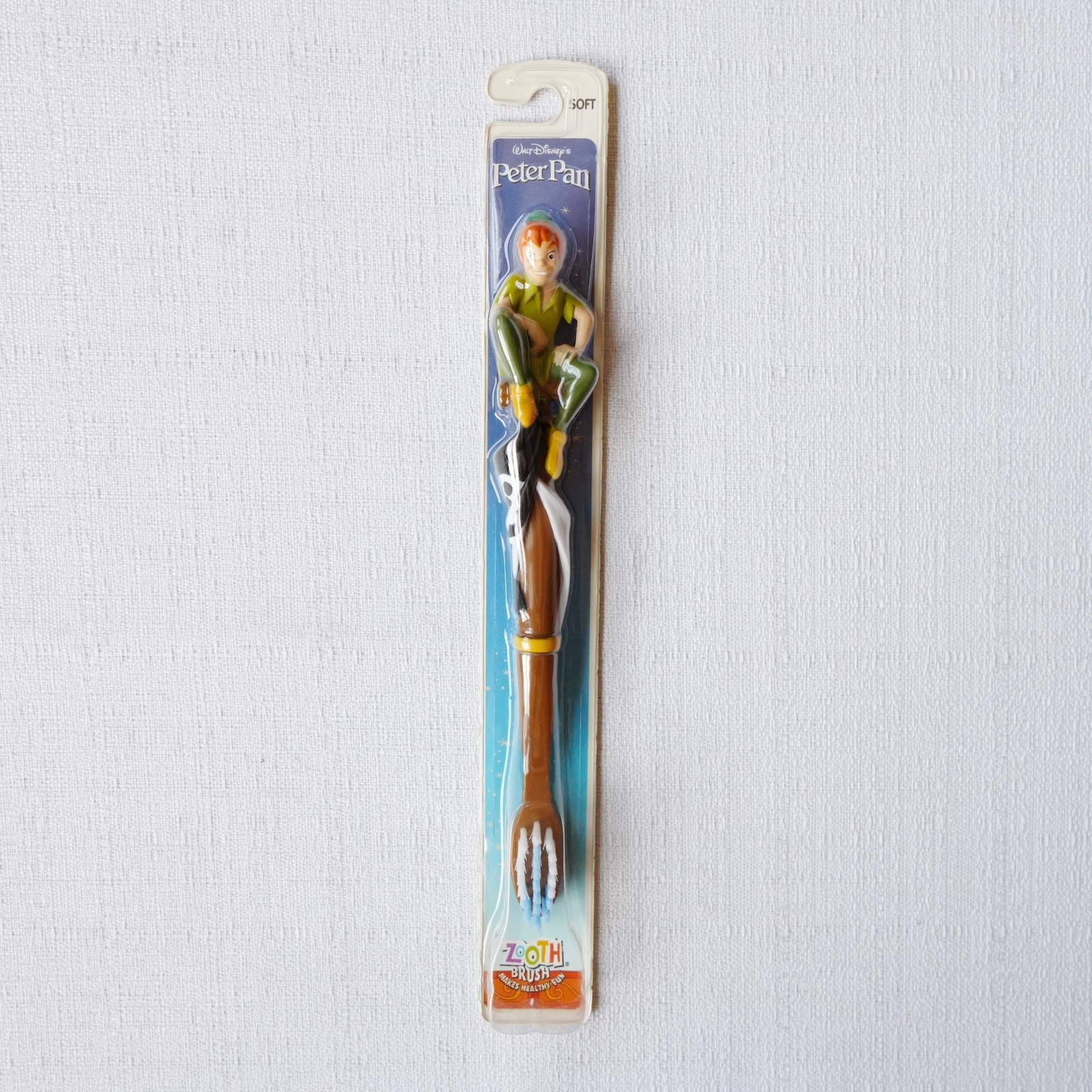 Disney Peter Pan Toothbrush Zooth Brush New Vintage 2000s Soft Bristles Kids