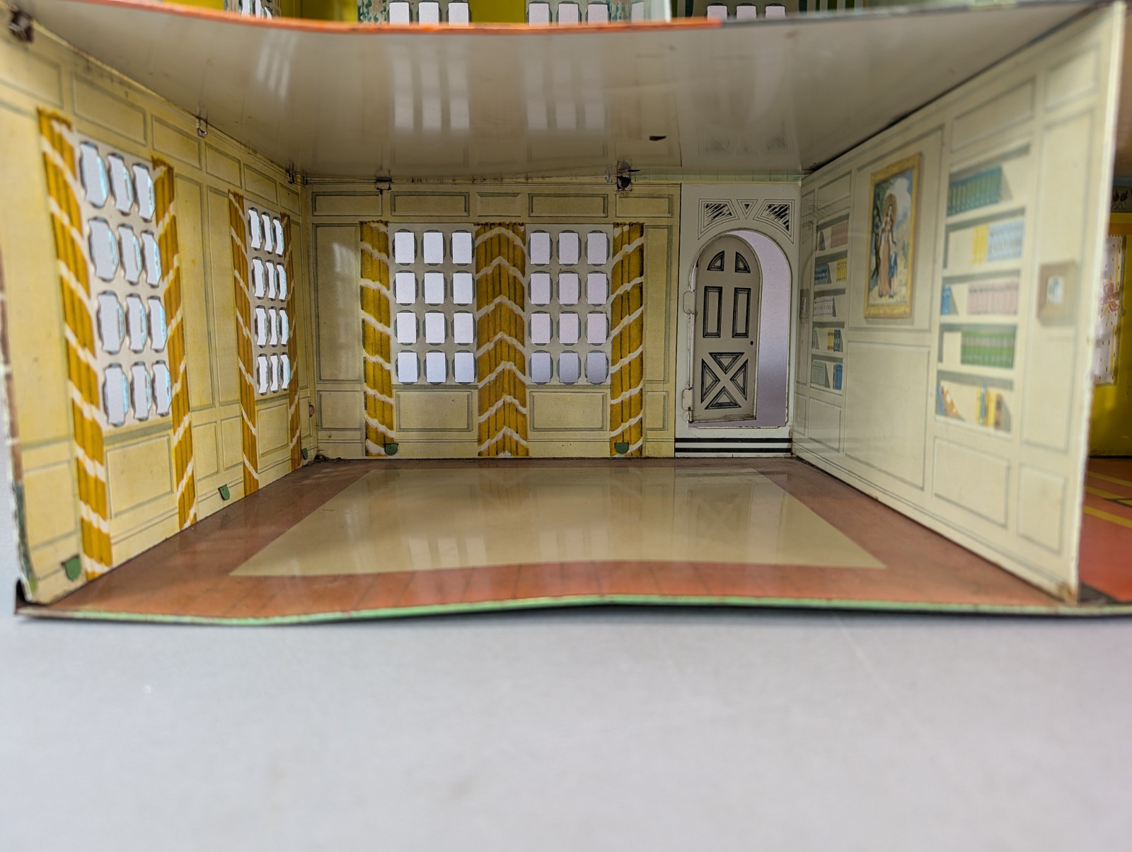 Vintage Playsteel 1950s 1766 LOCUST YEAR Metal 2 Story Dollhouse Colonial