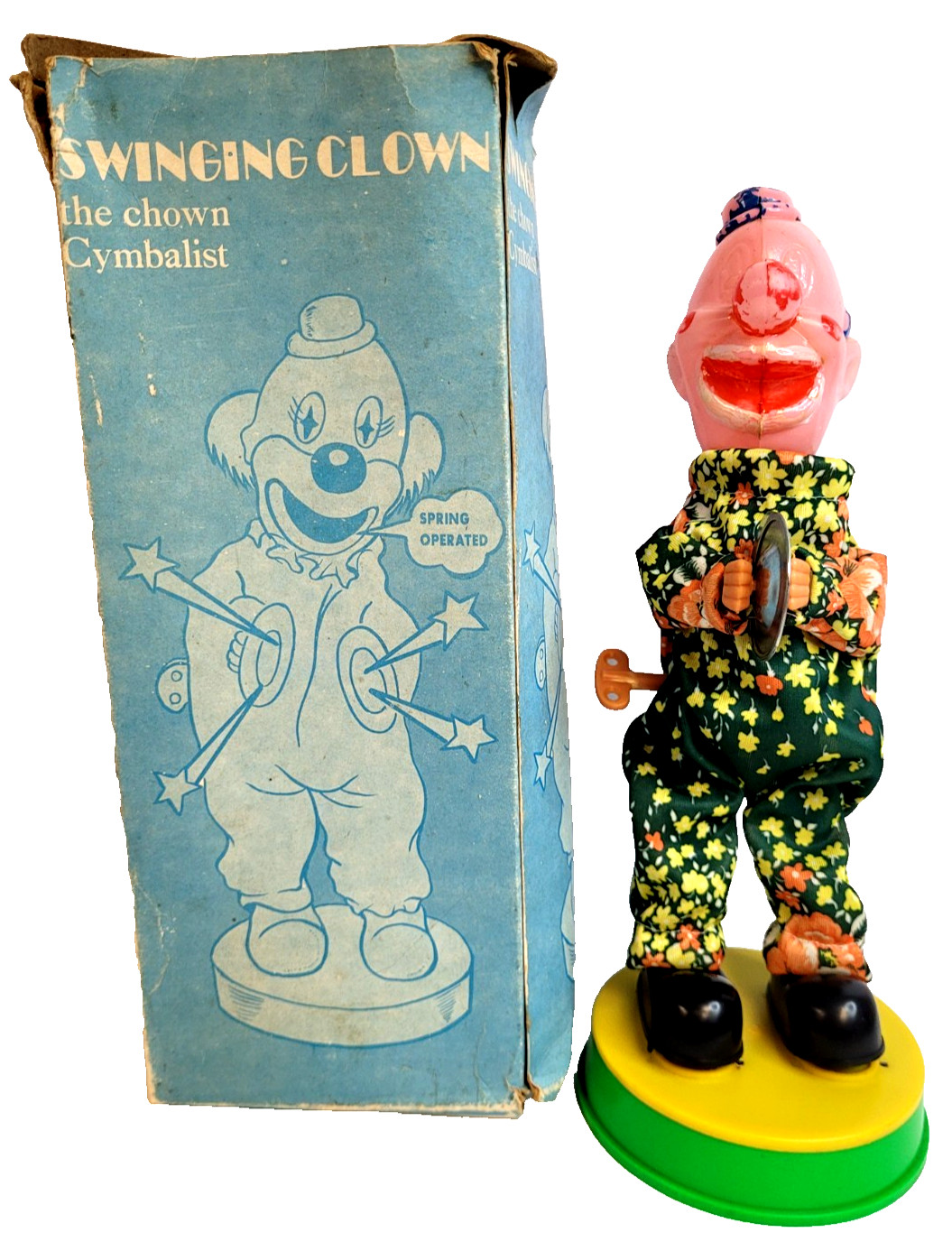 Swinging Clown The Chown Cymbalist Vintage Toy. Not Working/ Display/ Parts.