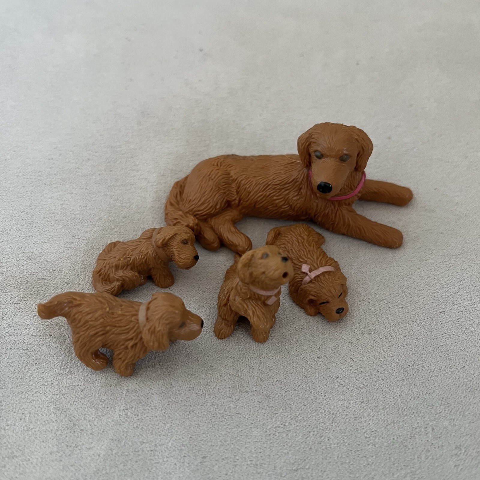 Vintage 90s Puppy In My Pocket Brown Red Golden Retriever Family Sam #134