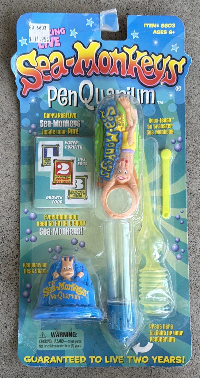 The Amazing Live SEA MONKEYS | PEN QUARIUM Penquarium | 1999 Sealed Old Stock