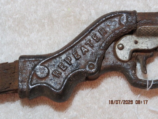 Daisy BB Gun Cast Iron Repeater – Barrel,.Grip Frame, and Trigger Assembly 1897