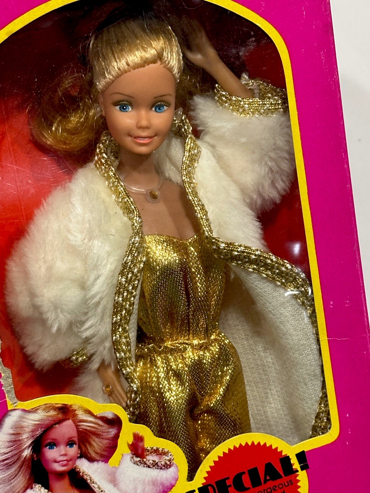 Golden Dream Barbie 1980 Vintage No 3533 Mattel Taiwan ~ In Original Box ⭐️