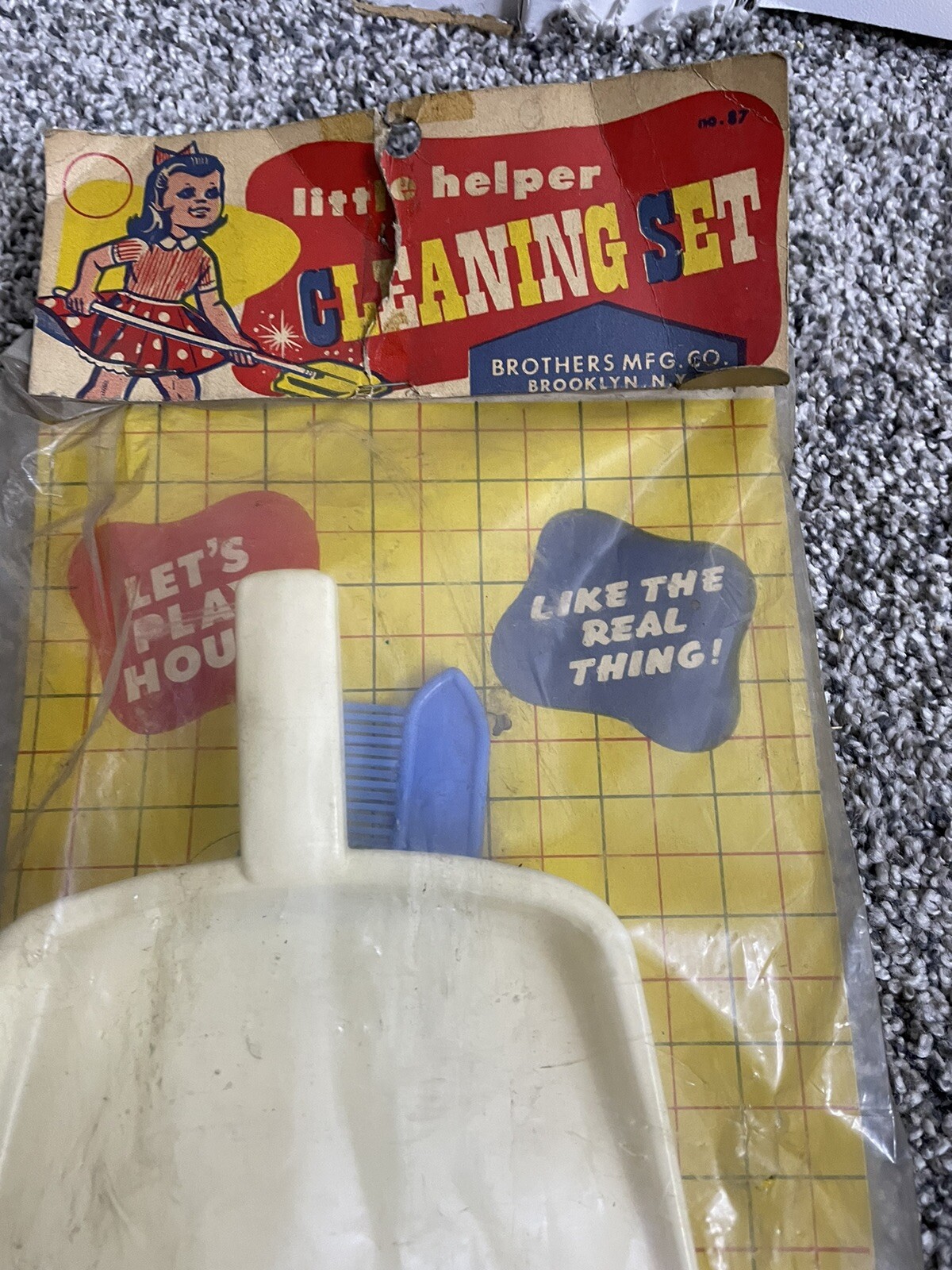 Vintage 1950s Gold Star Mother‘s Little Helper Cleaning Set Sealed NOS