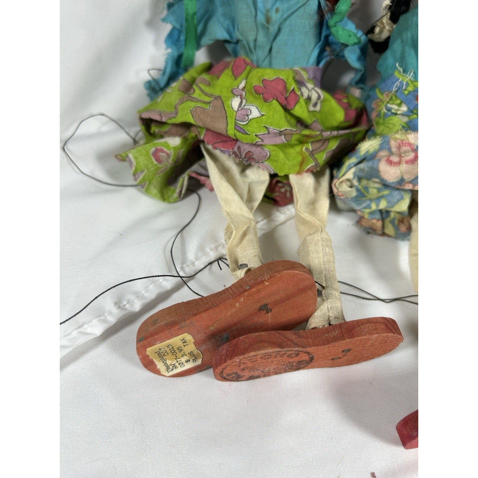 Lot Of 2 Project Pieces Mexico Girl Women Marionette Puppets Need TLC Disney