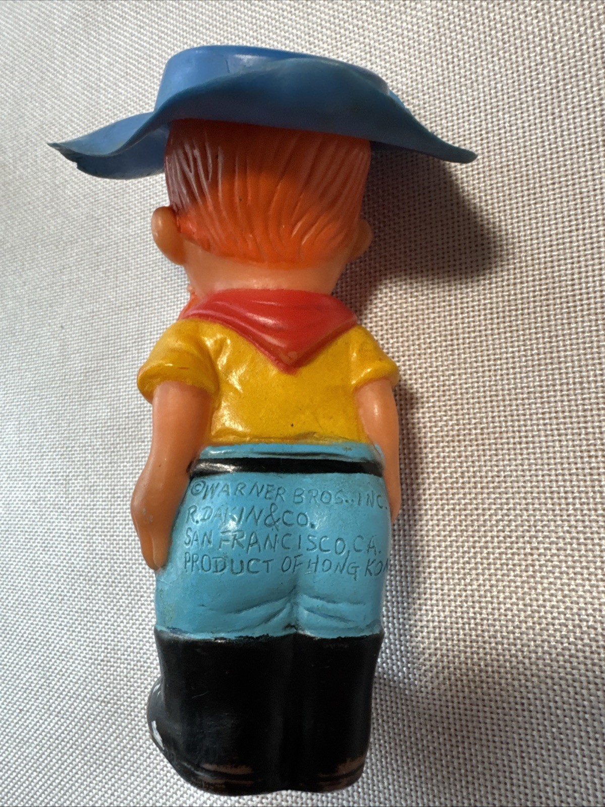 VTG YOSEMTE SAM Rubber Squeaky Toy R. Dakin & Co. Warner Bros Looney Toon Works
