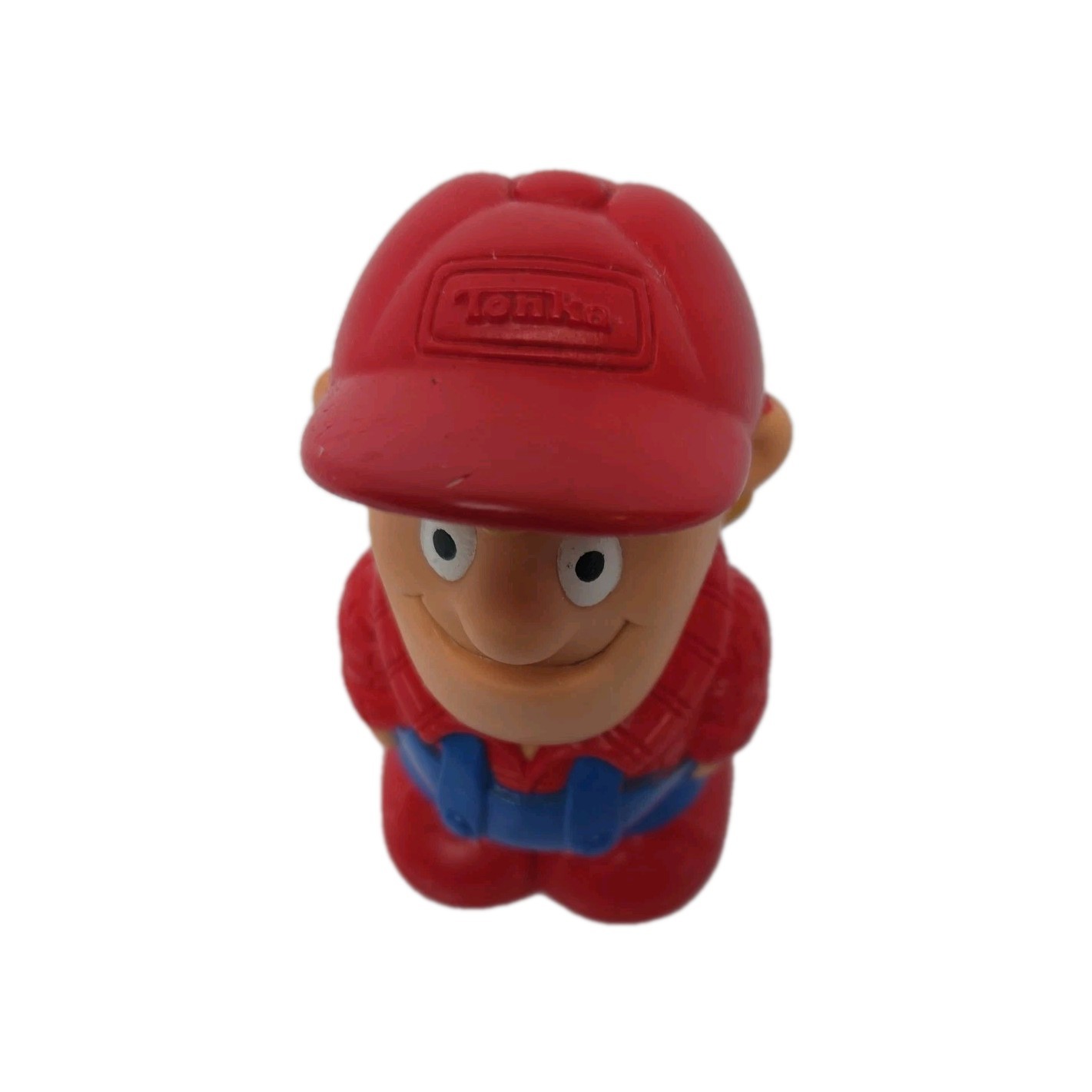 Vintage Tonka Figurine Man in Overalls and Red Hat 1992 Toy