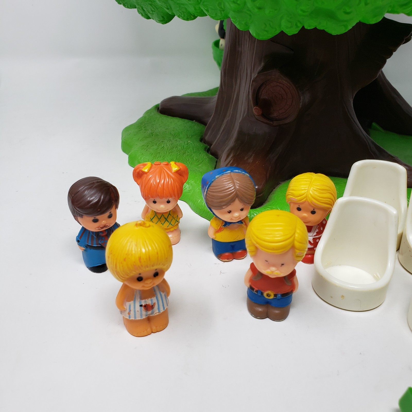 Vtg 70s General Mills Kenner Pop Up Family Tree House 6 Tree Tots w/ Accessories