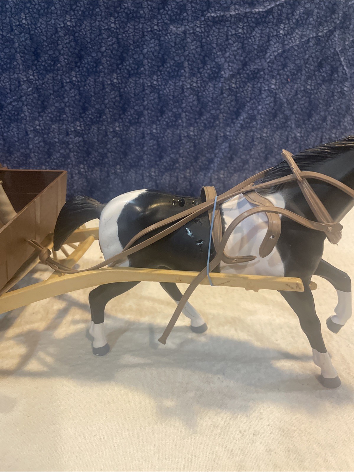 Vintage American Character Bonanza 1966 Buckboard Wagon w/Horse and Little Joe,