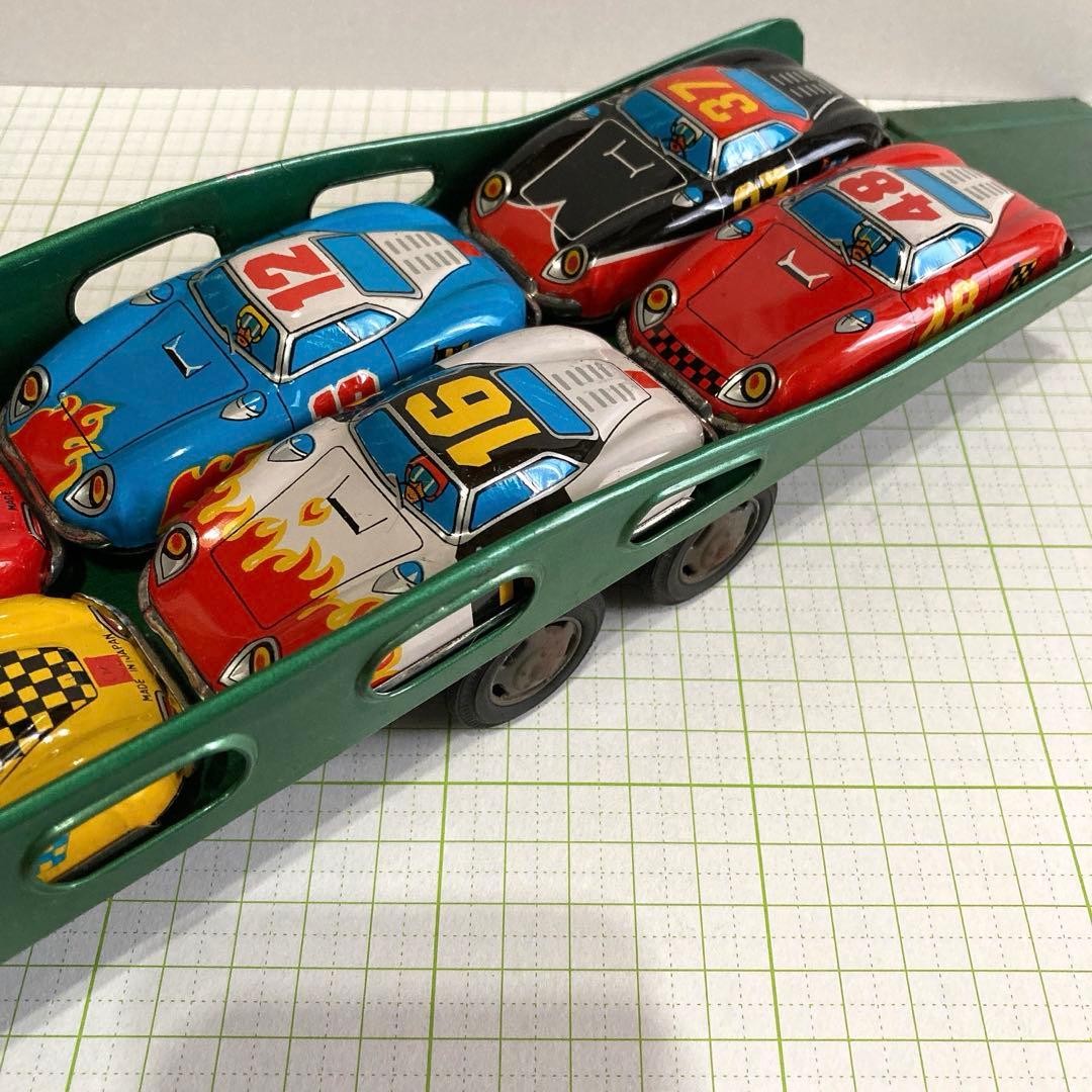 Vintage Japanese Tin Toy Truck Loading Truck 13in Showa Era